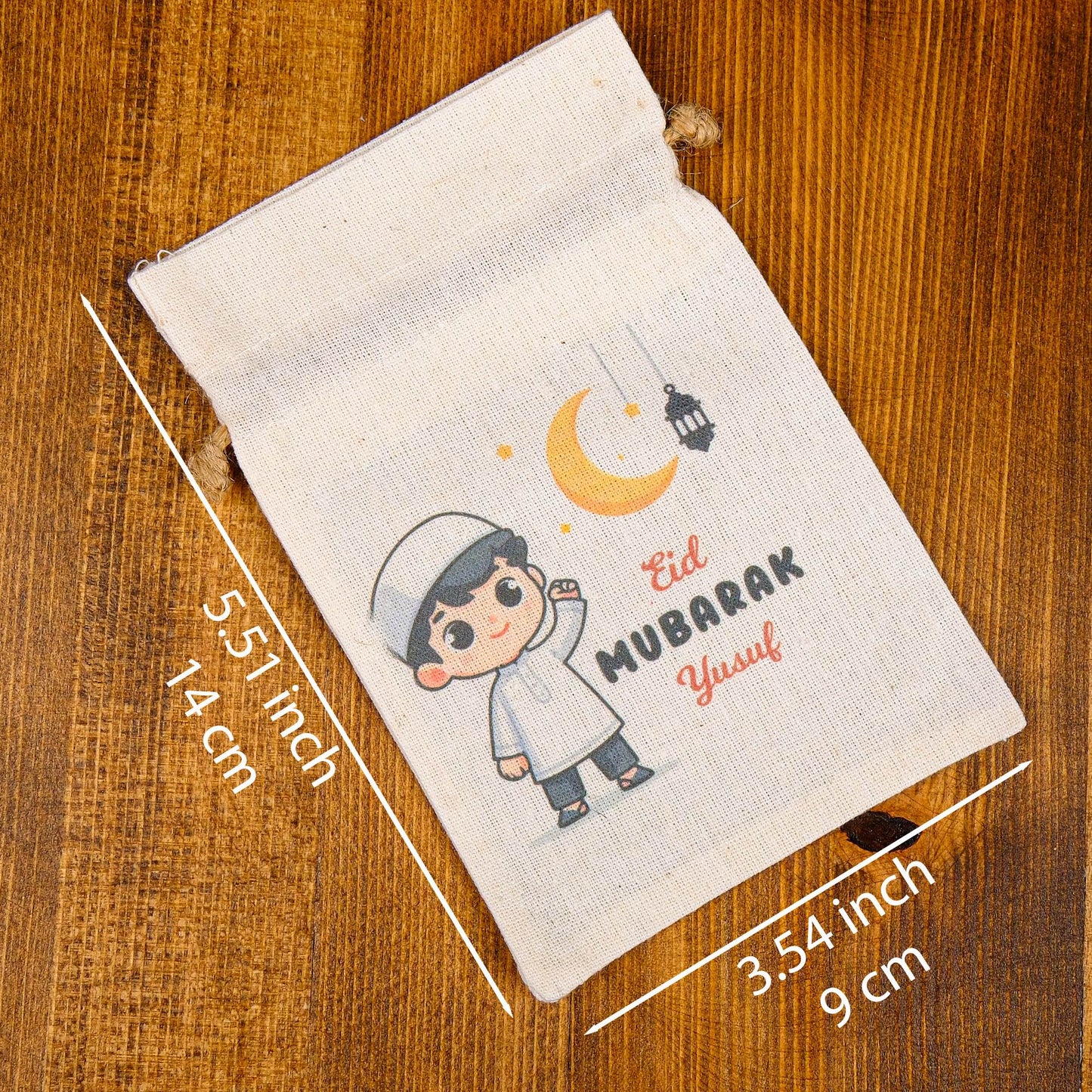 Personalized Eid Gift Bag for Kids, Custom Ramadan Favor Pouch, Cotton Treat Bag, Goodie Bag - Islamic Elite Favors is a handmade gift shop offering a wide variety of unique and personalized gifts for all occasions. Whether you're looking for the perfect Ramadan, Eid, Hajj, wedding gift or something special for a birthday, baby shower or anniversary, we have something for everyone. High quality, made with love.