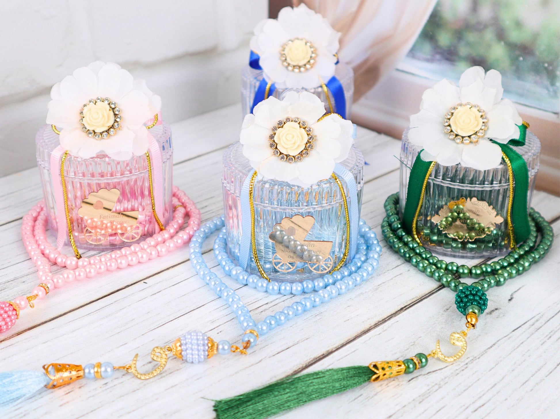 Personalized Prayer Beads Tasbeeh Favors, Ramadan Eid Wedding Baby Shower Islamic Gift - Islamic Elite Favors is a handmade gift shop offering a wide variety of unique and personalized gifts for all occasions. Whether you're looking for the perfect Ramadan, Eid, Hajj, wedding gift or something special for a birthday, baby shower or anniversary, we have something for everyone. High quality, made with love.