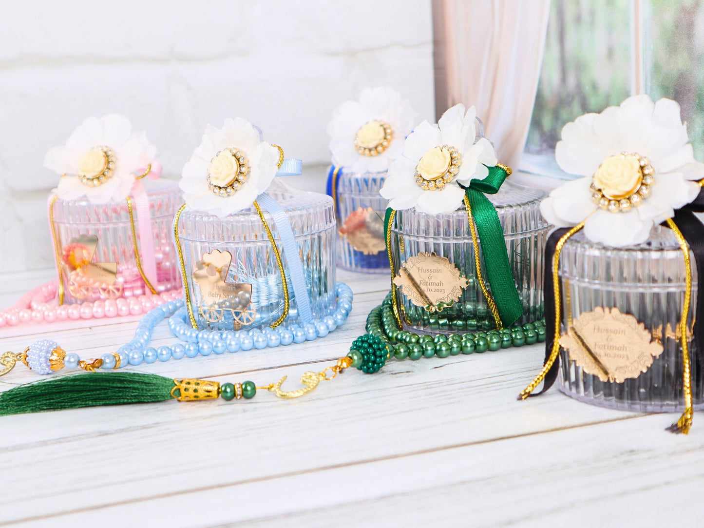 Personalized Prayer Beads Tasbeeh Favors, Ramadan Eid Wedding Baby Shower Islamic Gift - Islamic Elite Favors is a handmade gift shop offering a wide variety of unique and personalized gifts for all occasions. Whether you're looking for the perfect Ramadan, Eid, Hajj, wedding gift or something special for a birthday, baby shower or anniversary, we have something for everyone. High quality, made with love.