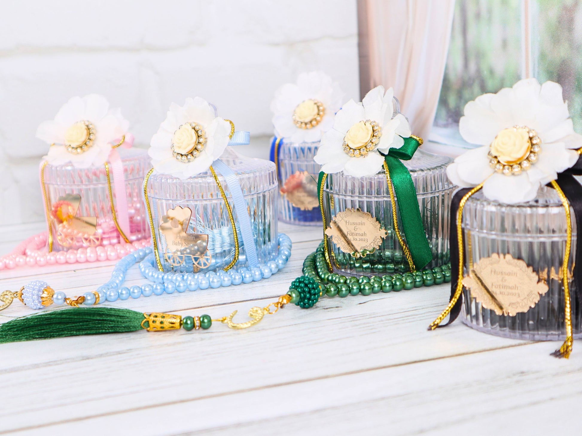 Personalized Prayer Beads Tasbeeh Favors, Ramadan Eid Wedding Baby Shower Islamic Gift - Islamic Elite Favors is a handmade gift shop offering a wide variety of unique and personalized gifts for all occasions. Whether you're looking for the perfect Ramadan, Eid, Hajj, wedding gift or something special for a birthday, baby shower or anniversary, we have something for everyone. High quality, made with love.