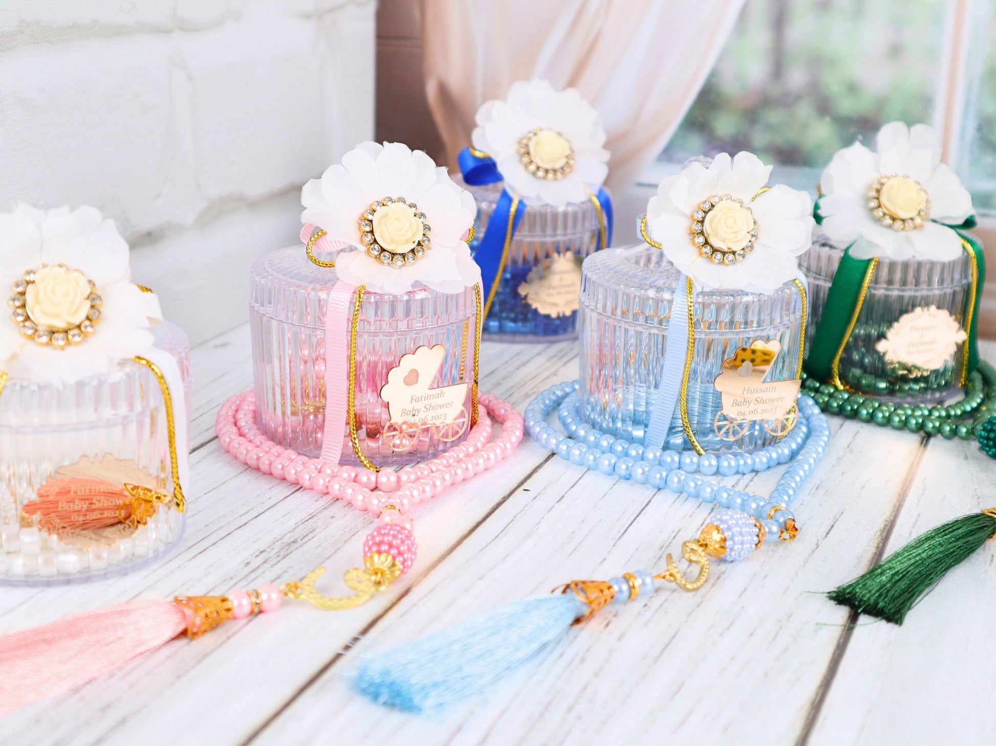 Personalized Prayer Beads Tasbeeh Favors, Ramadan Eid Wedding Baby Shower Islamic Gift - Islamic Elite Favors is a handmade gift shop offering a wide variety of unique and personalized gifts for all occasions. Whether you're looking for the perfect Ramadan, Eid, Hajj, wedding gift or something special for a birthday, baby shower or anniversary, we have something for everyone. High quality, made with love.
