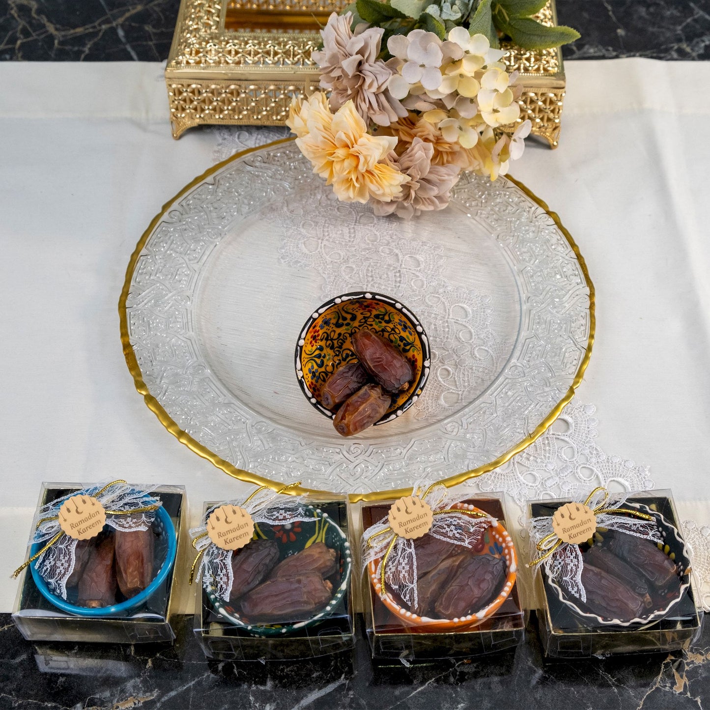 Personalized Hurma Dates in Cini Bowl Favors Ramadan Eid Islamic Gift - Islamic Elite Favors is a handmade gift shop offering a wide variety of unique and personalized gifts for all occasions. Whether you're looking for the perfect Ramadan, Eid, Hajj, wedding gift or something special for a birthday, baby shower or anniversary, we have something for everyone. High quality, made with love.