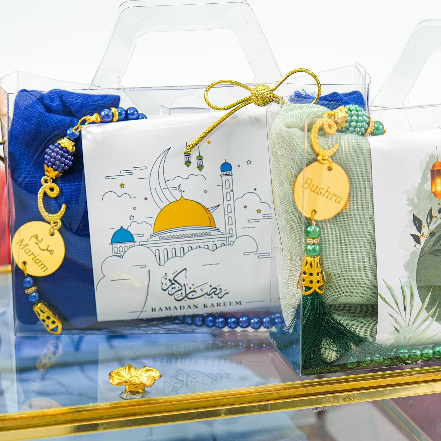 Personalized Custom Head Scarf Pearl Prayer Beads Gift Set | Ramadan Eid Hajj Umrah Favors - Islamic Elite Favors is a handmade gift shop offering a wide variety of unique and personalized gifts for all occasions. Whether you're looking for the perfect Ramadan, Eid, Hajj, wedding gift or something special for a birthday, baby shower or anniversary, we have something for everyone. High quality, made with love.