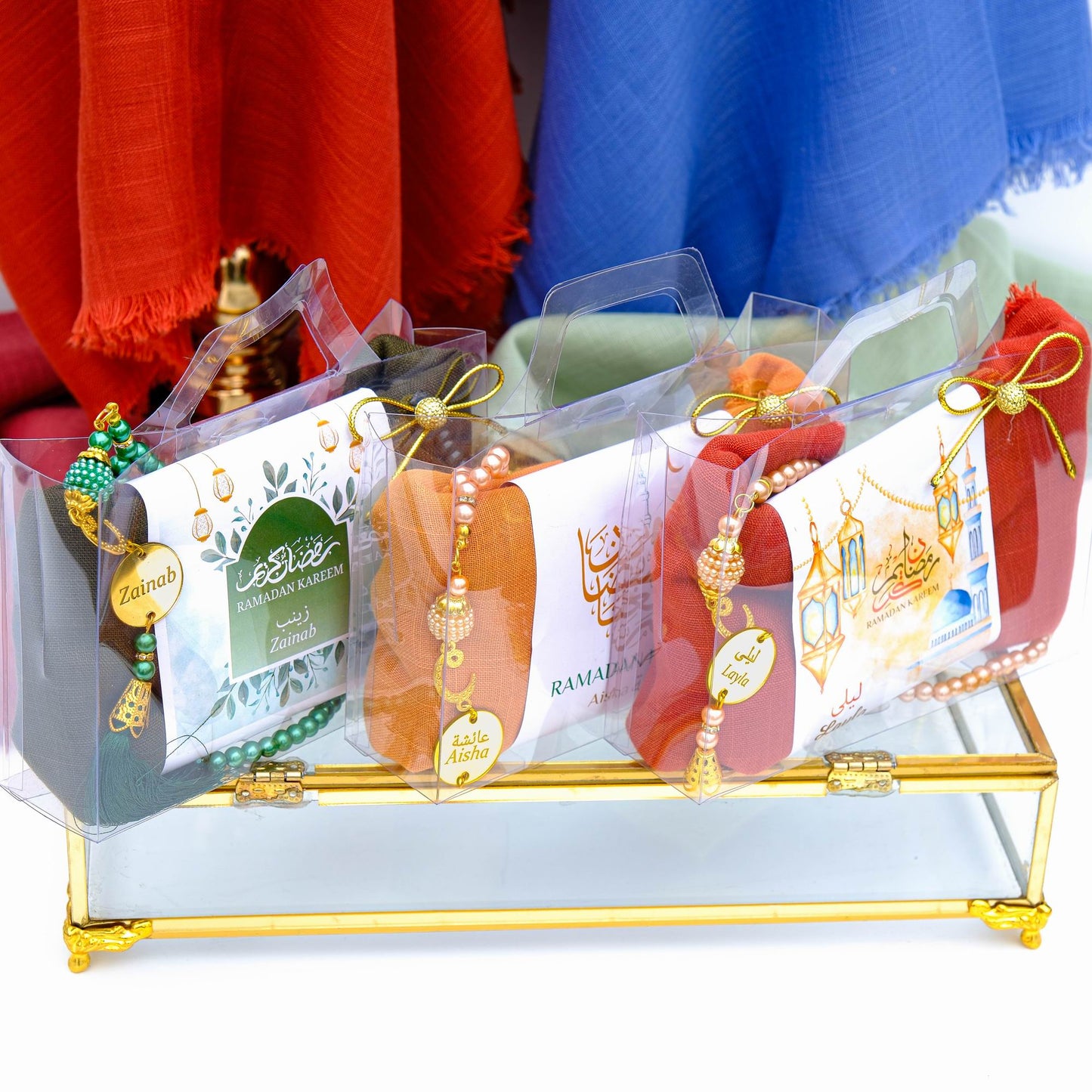 Personalized Custom Head Scarf Pearl Prayer Beads Gift Set | Ramadan Eid Hajj Umrah Favors - Islamic Elite Favors is a handmade gift shop offering a wide variety of unique and personalized gifts for all occasions. Whether you're looking for the perfect Ramadan, Eid, Hajj, wedding gift or something special for a birthday, baby shower or anniversary, we have something for everyone. High quality, made with love.