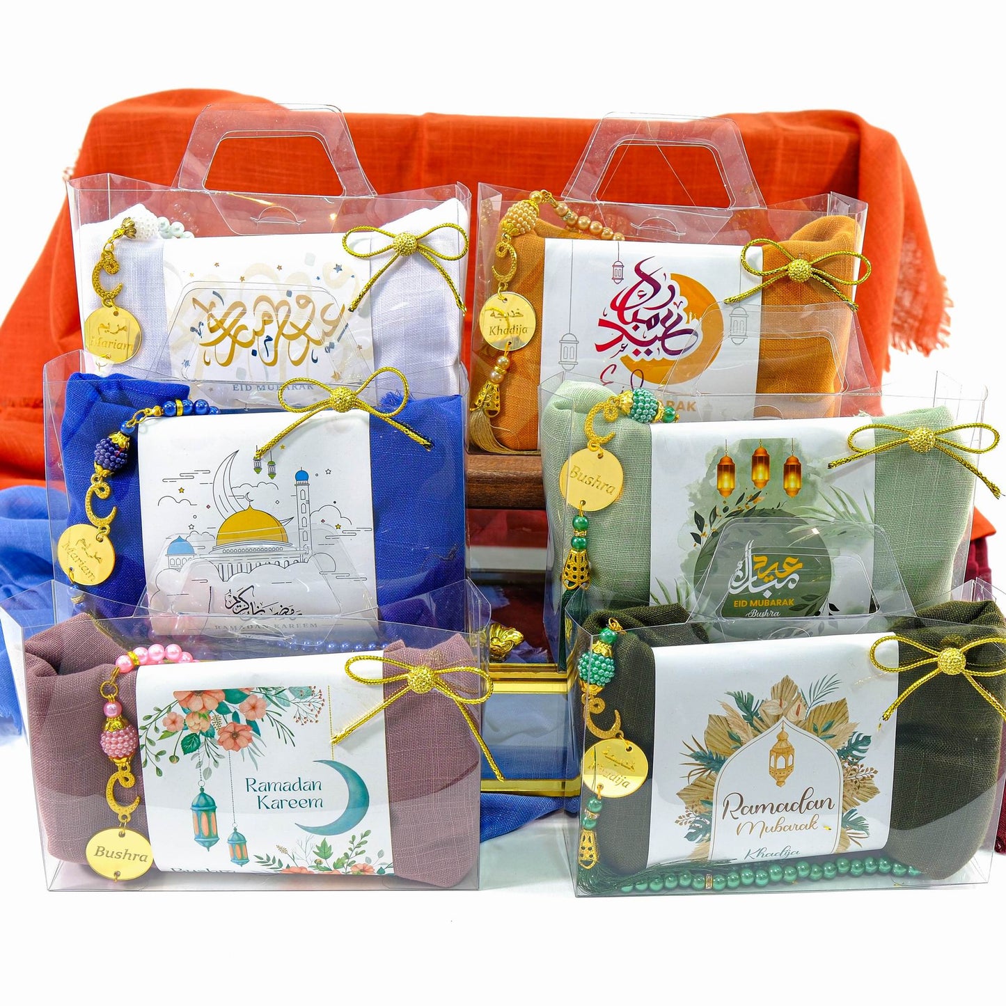 Personalized Custom Head Scarf Pearl Prayer Beads Gift Set | Ramadan Eid Hajj Umrah Favors - Islamic Elite Favors is a handmade gift shop offering a wide variety of unique and personalized gifts for all occasions. Whether you're looking for the perfect Ramadan, Eid, Hajj, wedding gift or something special for a birthday, baby shower or anniversary, we have something for everyone. High quality, made with love.