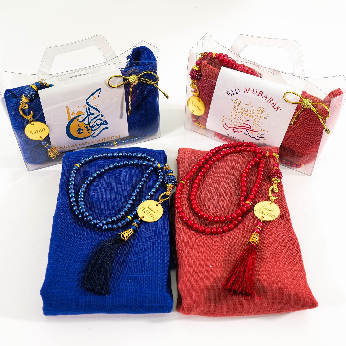 Personalized Custom Head Scarf Pearl Prayer Beads Gift Set | Ramadan Eid Hajj Umrah Favors - Islamic Elite Favors is a handmade gift shop offering a wide variety of unique and personalized gifts for all occasions. Whether you're looking for the perfect Ramadan, Eid, Hajj, wedding gift or something special for a birthday, baby shower or anniversary, we have something for everyone. High quality, made with love.