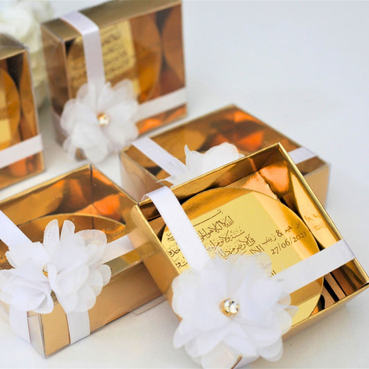 Personalized Wedding Favor Ayatul Kursi Magnet Gold Acrylic Rose Theme - Islamic Elite Favors is a handmade gift shop offering a wide variety of unique and personalized gifts for all occasions. Whether you're looking for the perfect Ramadan, Eid, Hajj, wedding gift or something special for a birthday, baby shower or anniversary, we have something for everyone. High quality, made with love.
