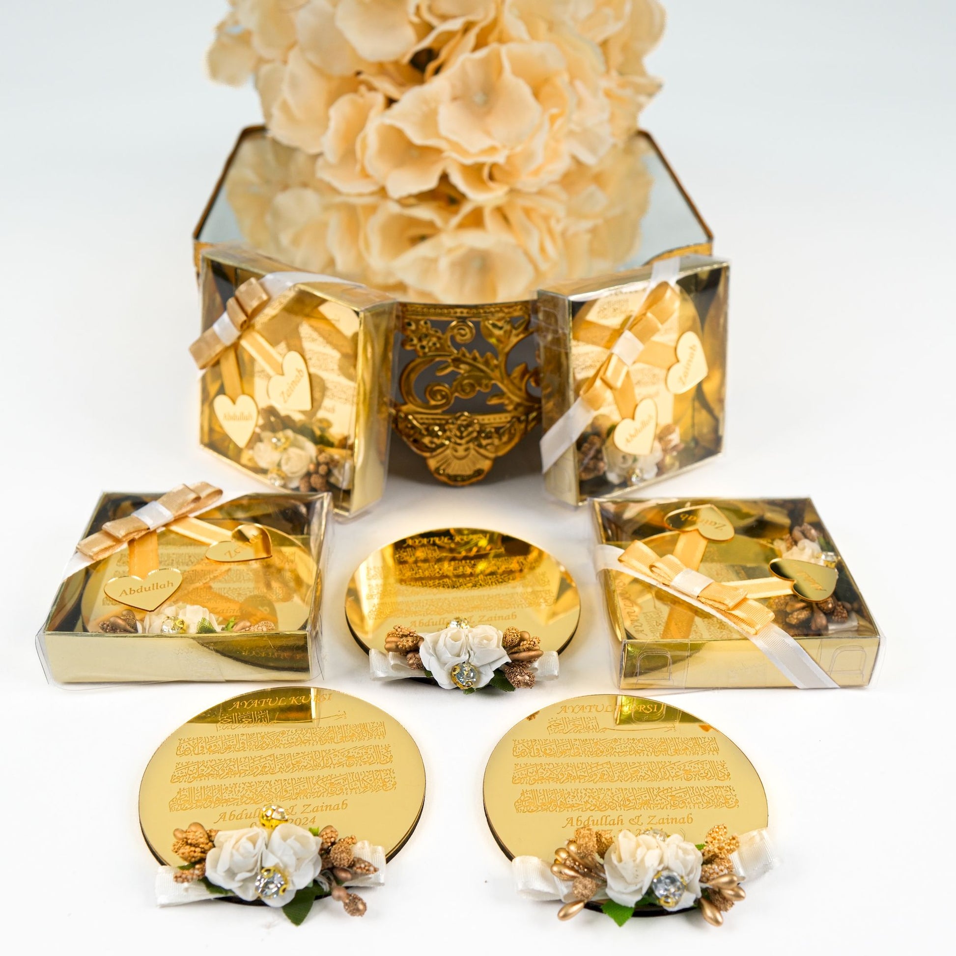 Personalized Ayatul Kursi Wedding Magnet Islamic Bridal Shower Favor - Islamic Elite Favors is a handmade gift shop offering a wide variety of unique and personalized gifts for all occasions. Whether you're looking for the perfect Ramadan, Eid, Hajj, wedding gift or something special for a birthday, baby shower or anniversary, we have something for everyone. High quality, made with love.