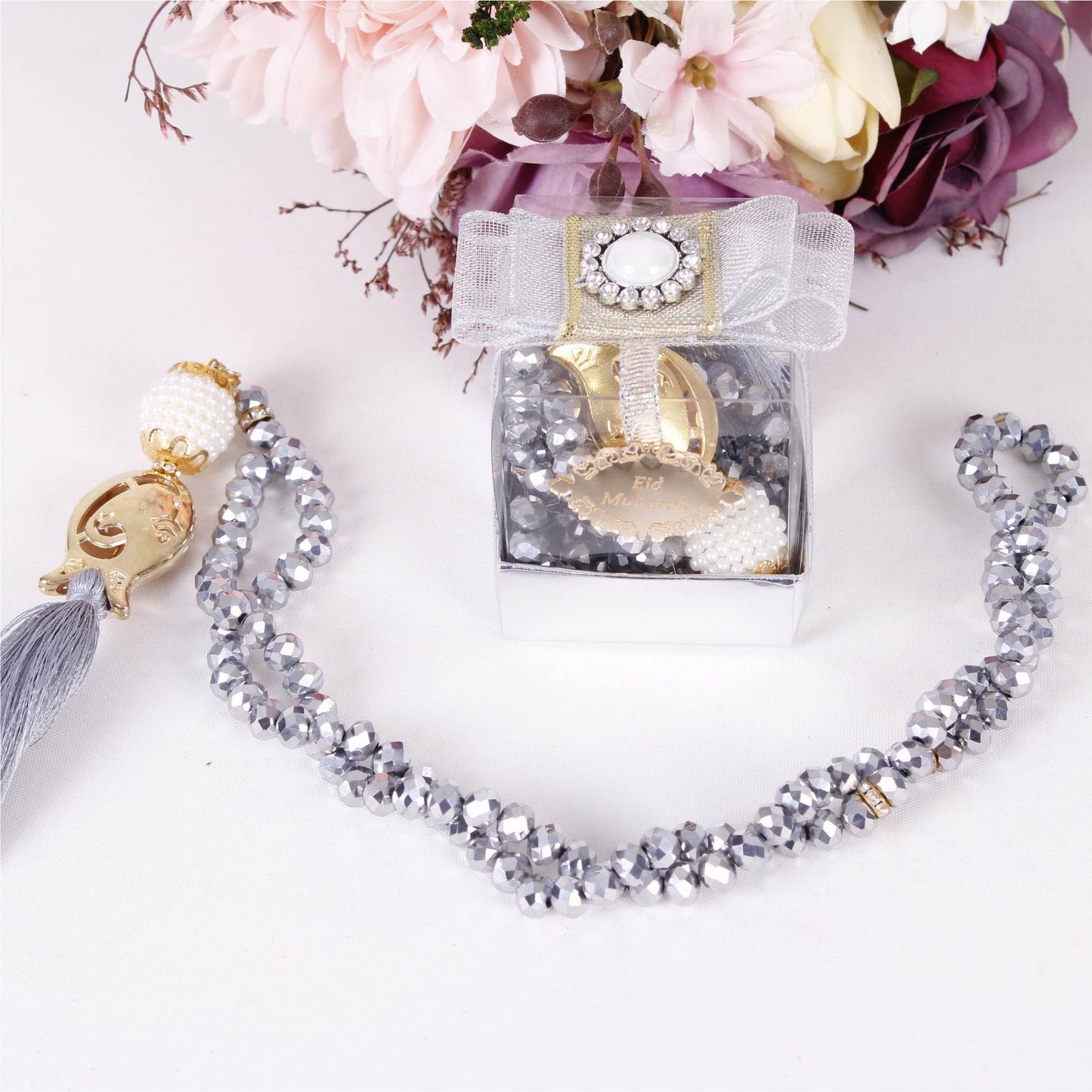 Personalized Crystal Prayer Beads Favor, Ramadan Eid Wedding Baby Shower Islamic Gift - Islamic Elite Favors is a handmade gift shop offering a wide variety of unique and personalized gifts for all occasions. Whether you're looking for the perfect Ramadan, Eid, Hajj, wedding gift or something special for a birthday, baby shower or anniversary, we have something for everyone. High quality, made with love.