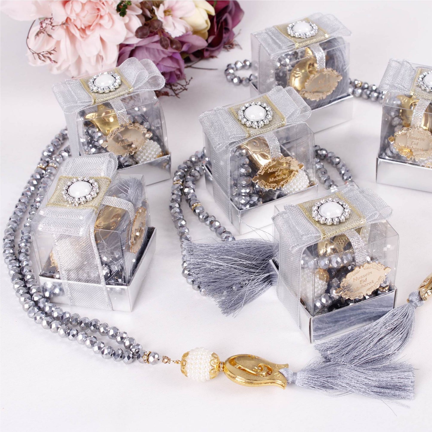 Personalized Crystal Prayer Beads Favor, Ramadan Eid Wedding Baby Shower Islamic Gift - Islamic Elite Favors is a handmade gift shop offering a wide variety of unique and personalized gifts for all occasions. Whether you're looking for the perfect Ramadan, Eid, Hajj, wedding gift or something special for a birthday, baby shower or anniversary, we have something for everyone. High quality, made with love.