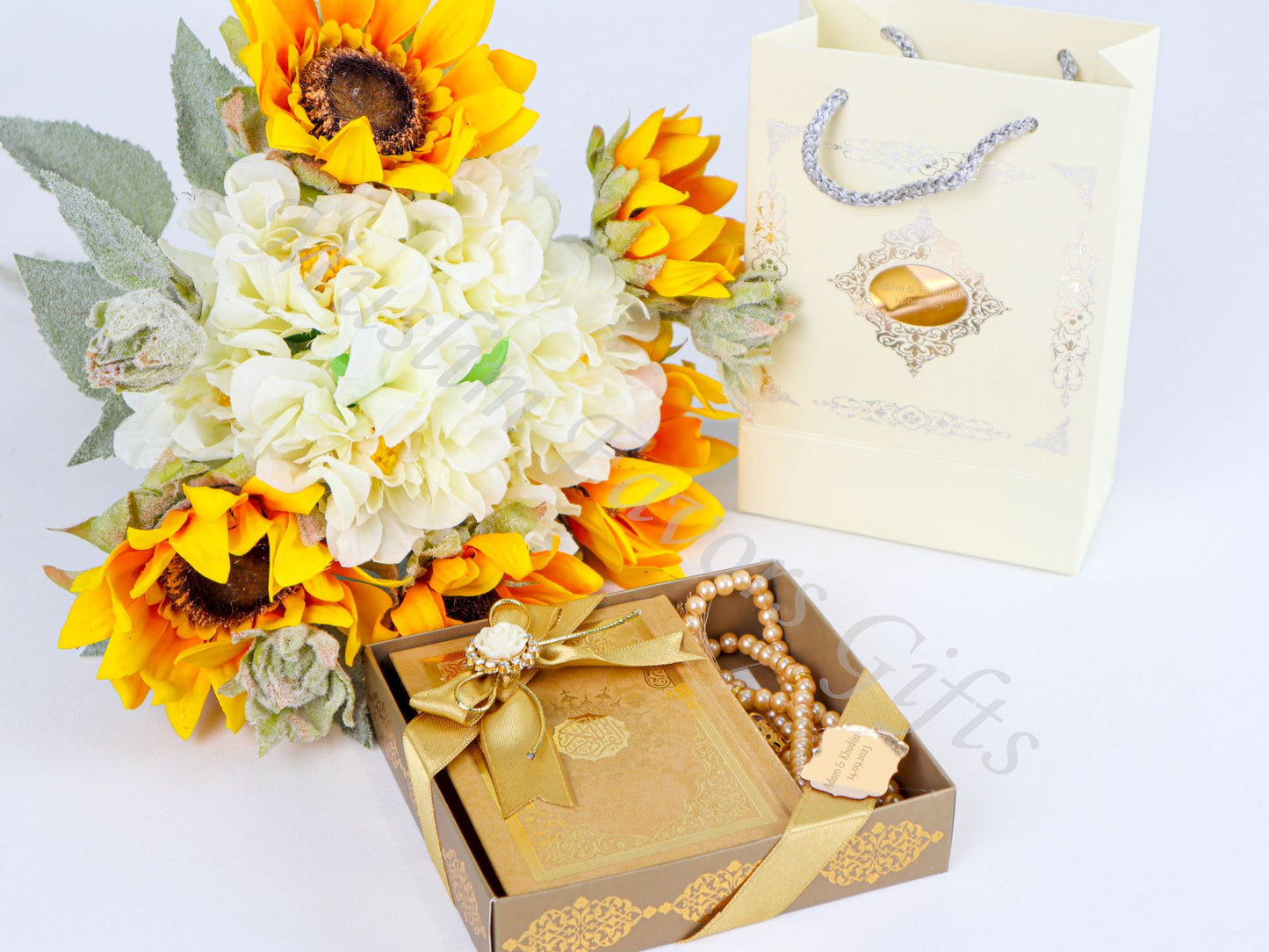 Personalized Quran Pearl Prayer Beads Islamic Muslim Wedding Gift Set - Islamic Elite Favors is a handmade gift shop offering a wide variety of unique and personalized gifts for all occasions. Whether you're looking for the perfect Ramadan, Eid, Hajj, wedding gift or something special for a birthday, baby shower or anniversary, we have something for everyone. High quality, made with love.