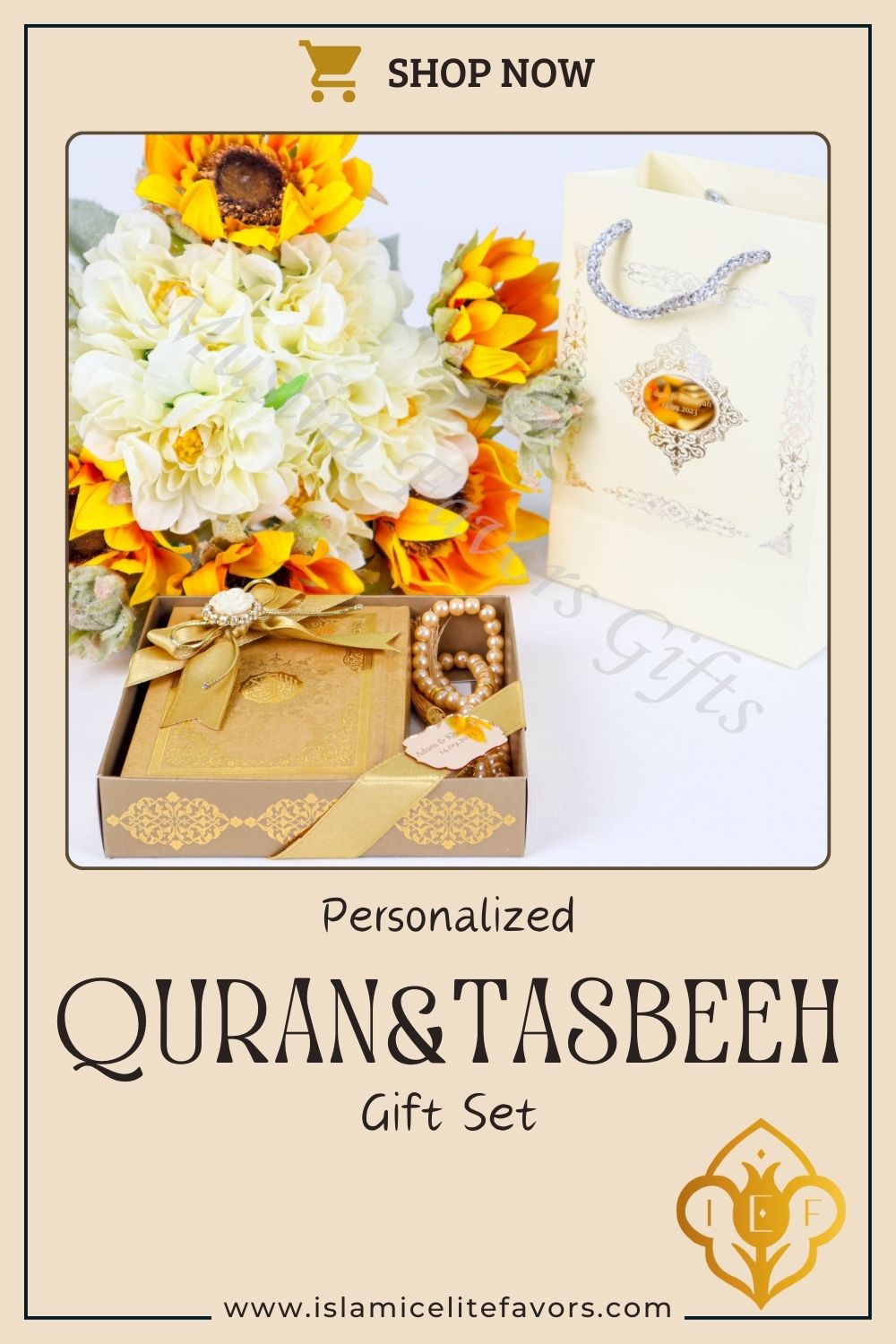 Personalized Quran Pearl Prayer Beads Islamic Muslim Wedding Gift Set - Islamic Elite Favors is a handmade gift shop offering a wide variety of unique and personalized gifts for all occasions. Whether you're looking for the perfect Ramadan, Eid, Hajj, wedding gift or something special for a birthday, baby shower or anniversary, we have something for everyone. High quality, made with love.