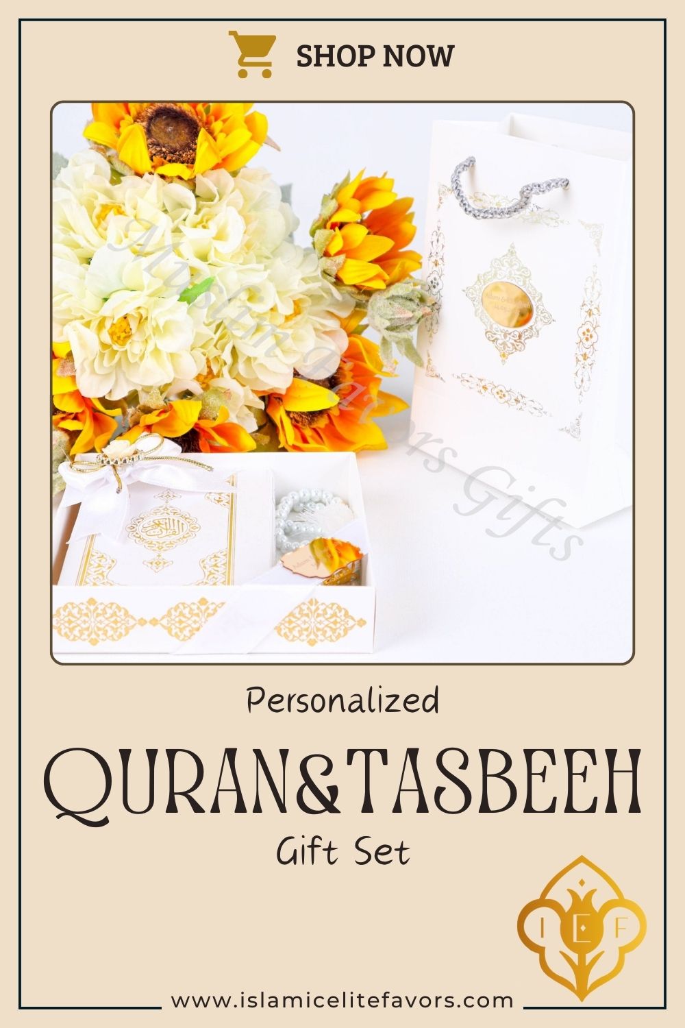 Personalized Quran Pearl Prayer Beads Islamic Muslim Wedding Gift Set - Islamic Elite Favors is a handmade gift shop offering a wide variety of unique and personalized gifts for all occasions. Whether you're looking for the perfect Ramadan, Eid, Hajj, wedding gift or something special for a birthday, baby shower or anniversary, we have something for everyone. High quality, made with love.