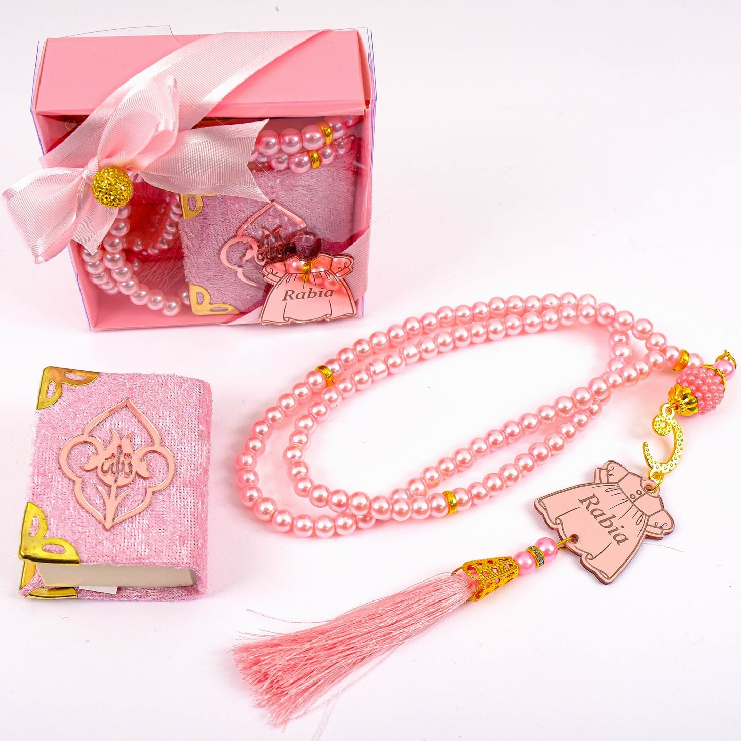 Personalized Mini Quran Tasbeeh Favors, Ramadan Eid Baby Shower Muslim Party Favors - Islamic Elite Favors is a handmade gift shop offering a wide variety of unique and personalized gifts for all occasions. Whether you're looking for the perfect Ramadan, Eid, Hajj, wedding gift or something special for a birthday, baby shower or anniversary, we have something for everyone. High quality, made with love.