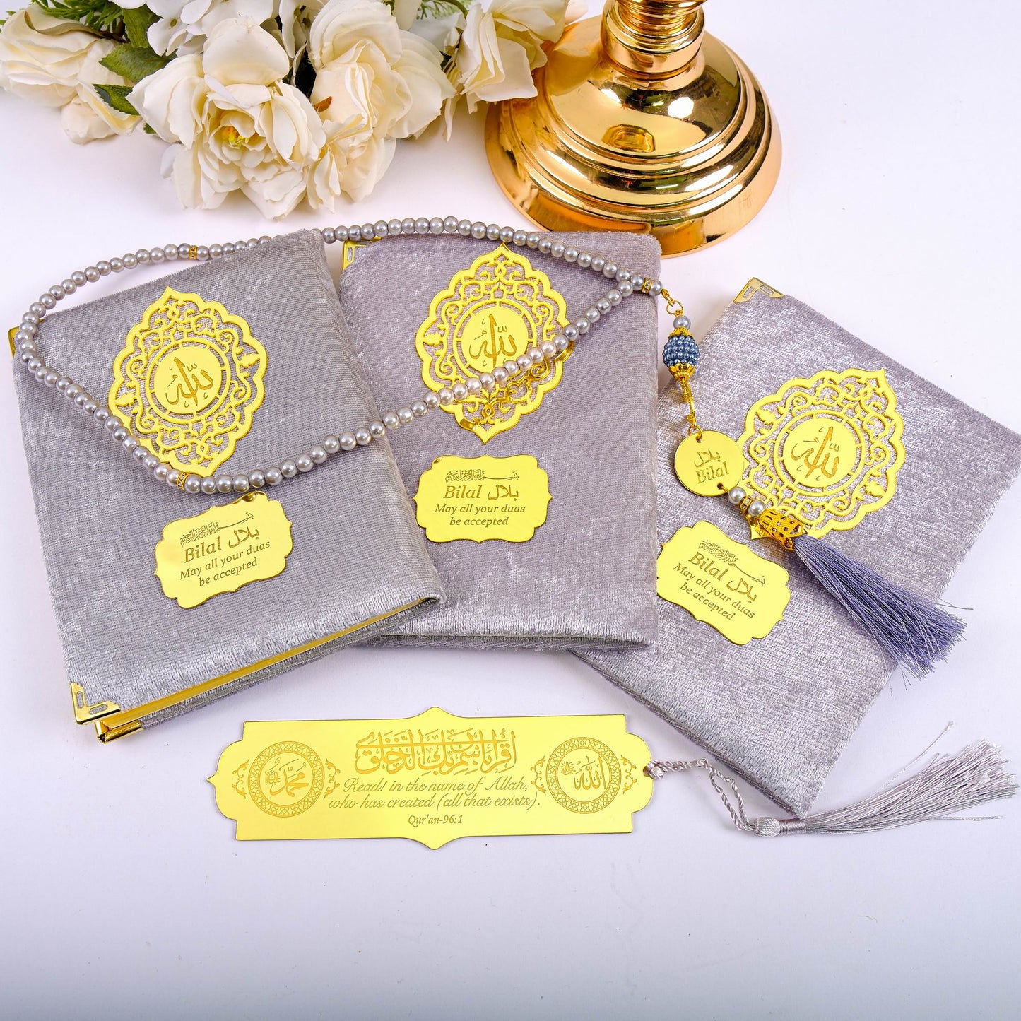 Personalized Velvet Dua Book Bookmark Tasbeeh Gift Set, Ramadan Eid Birthday Wedding Muslim Favors - Islamic Elite Favors is a handmade gift shop offering a wide variety of unique and personalized gifts for all occasions. Whether you're looking for the perfect Ramadan, Eid, Hajj, wedding gift or something special for a birthday, baby shower or anniversary, we have something for everyone. High quality, made with love.