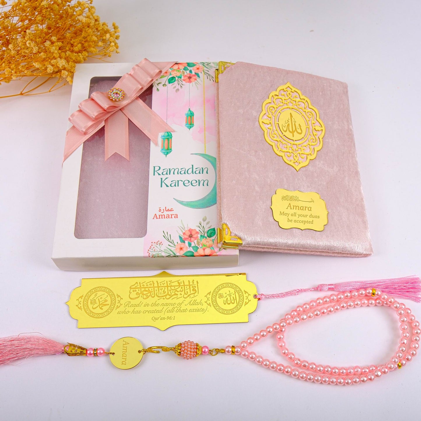 Personalized Velvet Dua Book Bookmark Tasbeeh Gift Set, Ramadan Eid Birthday Wedding Muslim Favors - Islamic Elite Favors is a handmade gift shop offering a wide variety of unique and personalized gifts for all occasions. Whether you're looking for the perfect Ramadan, Eid, Hajj, wedding gift or something special for a birthday, baby shower or anniversary, we have something for everyone. High quality, made with love.