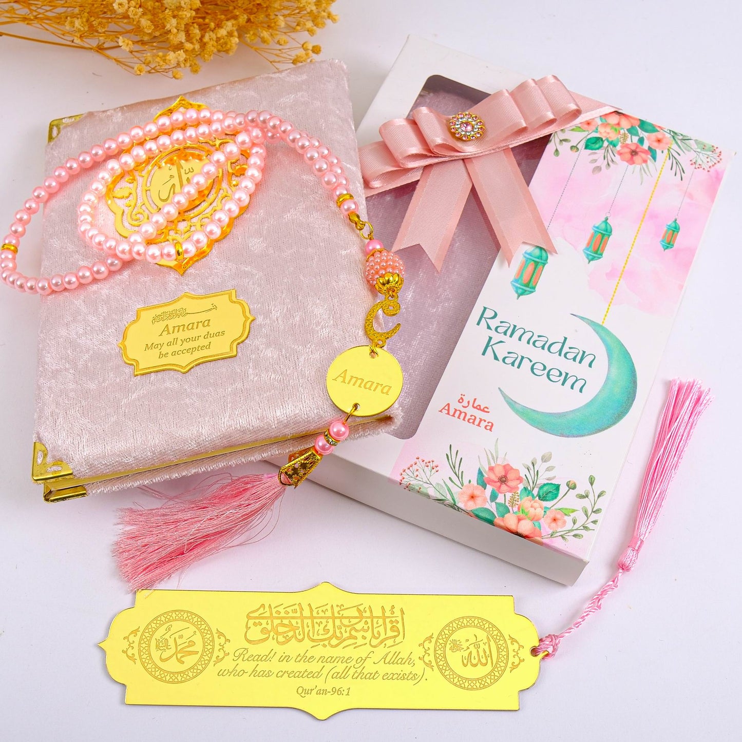 Personalized Velvet Dua Book Bookmark Tasbeeh Gift Set, Ramadan Eid Birthday Wedding Muslim Favors - Islamic Elite Favors is a handmade gift shop offering a wide variety of unique and personalized gifts for all occasions. Whether you're looking for the perfect Ramadan, Eid, Hajj, wedding gift or something special for a birthday, baby shower or anniversary, we have something for everyone. High quality, made with love.