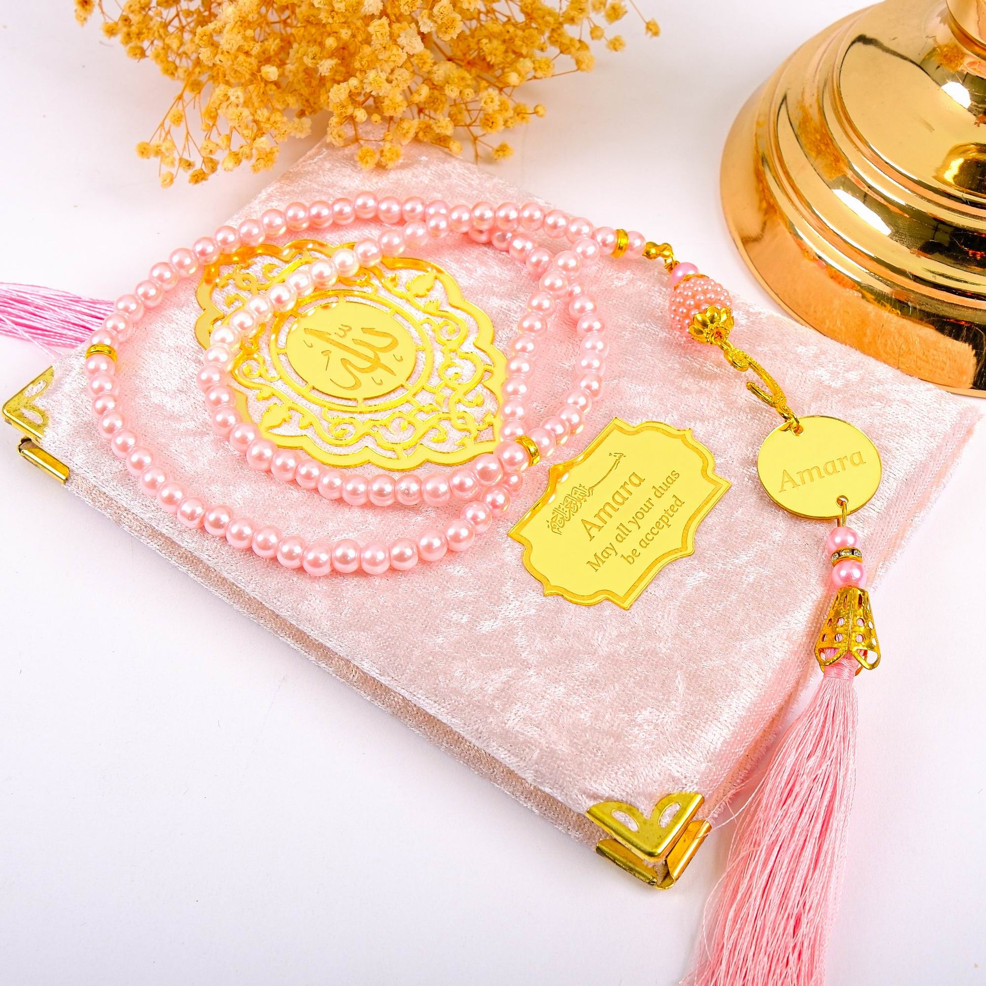 Personalized Velvet Dua Book Bookmark Tasbeeh Gift Set, Ramadan Eid Birthday Wedding Muslim Favors - Islamic Elite Favors is a handmade gift shop offering a wide variety of unique and personalized gifts for all occasions. Whether you're looking for the perfect Ramadan, Eid, Hajj, wedding gift or something special for a birthday, baby shower or anniversary, we have something for everyone. High quality, made with love.
