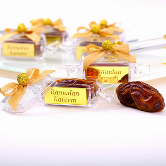 Personalized Ramadan Dates Hurma Favors | Ramadan Eid Islamic Muslim Party Favors Gifts - Islamic Elite Favors is a handmade gift shop offering a wide variety of unique and personalized gifts for all occasions. Whether you're looking for the perfect Ramadan, Eid, Hajj, wedding gift or something special for a birthday, baby shower or anniversary, we have something for everyone. High quality, made with love.
