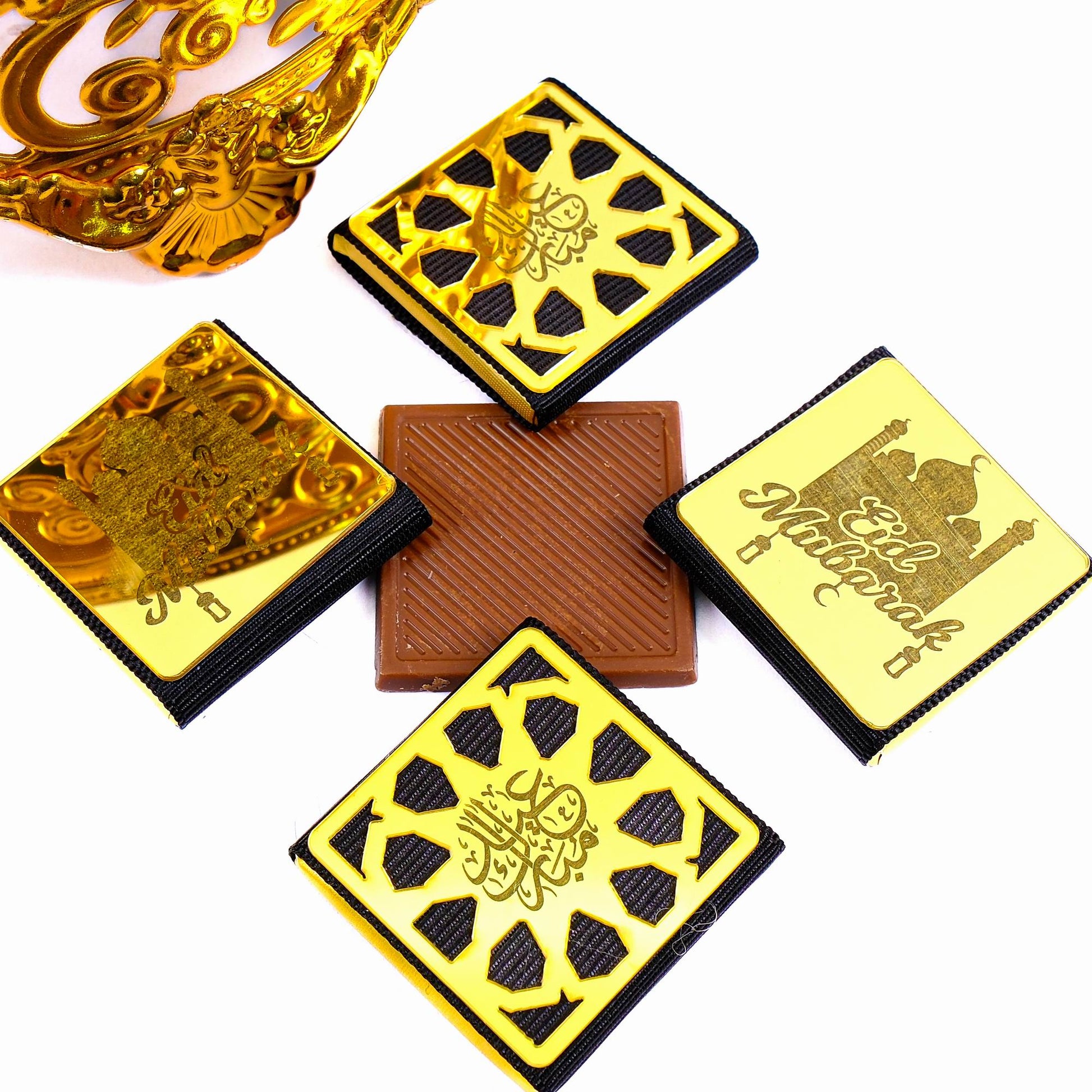 Eid Mubarak Chocolate Box, Ramadan Kareem Ramadan Mubarak Eid al-Adha Chocolate Gift Favors for Guests - Islamic Elite Favors is a handmade gift shop offering a wide variety of unique and personalized gifts for all occasions. Whether you're looking for the perfect Ramadan, Eid, Hajj, wedding gift or something special for a birthday, baby shower or anniversary, we have something for everyone. High quality, made with love.