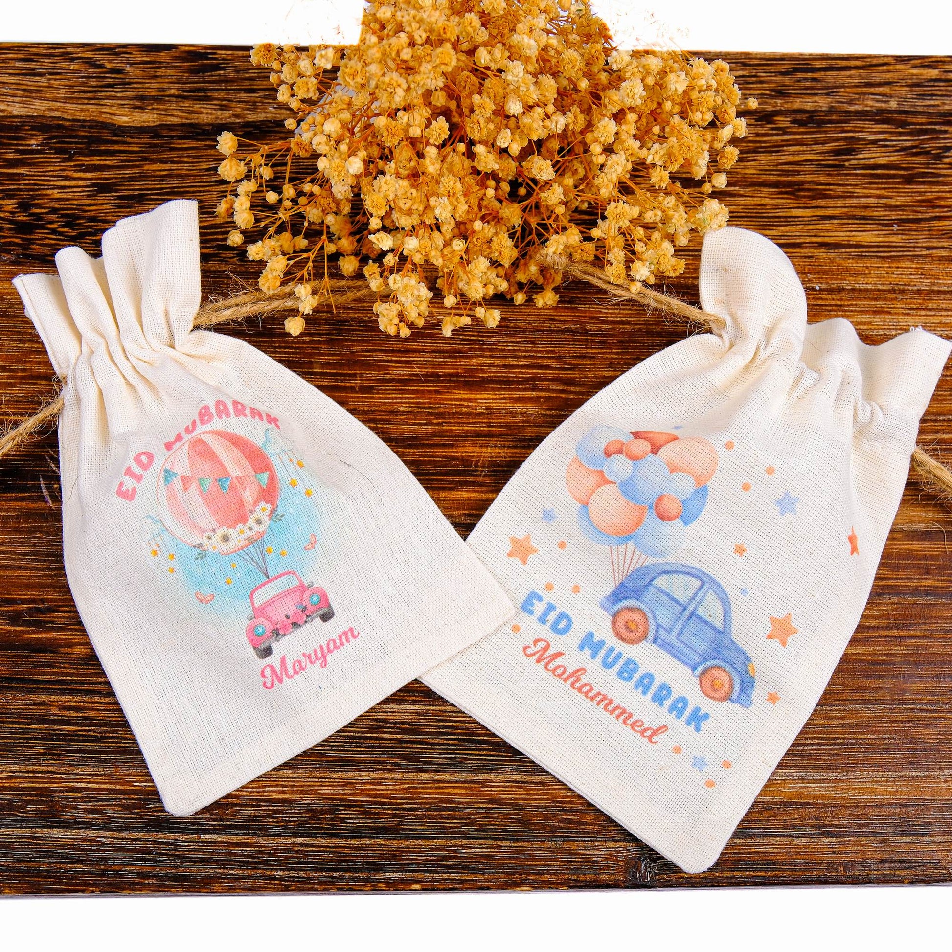 Personalized Eid Gift Bag for Kids, Custom Ramadan Favor Pouch, Cotton Treat Bag, Goodie Bag - Islamic Elite Favors is a handmade gift shop offering a wide variety of unique and personalized gifts for all occasions. Whether you're looking for the perfect Ramadan, Eid, Hajj, wedding gift or something special for a birthday, baby shower or anniversary, we have something for everyone. High quality, made with love.