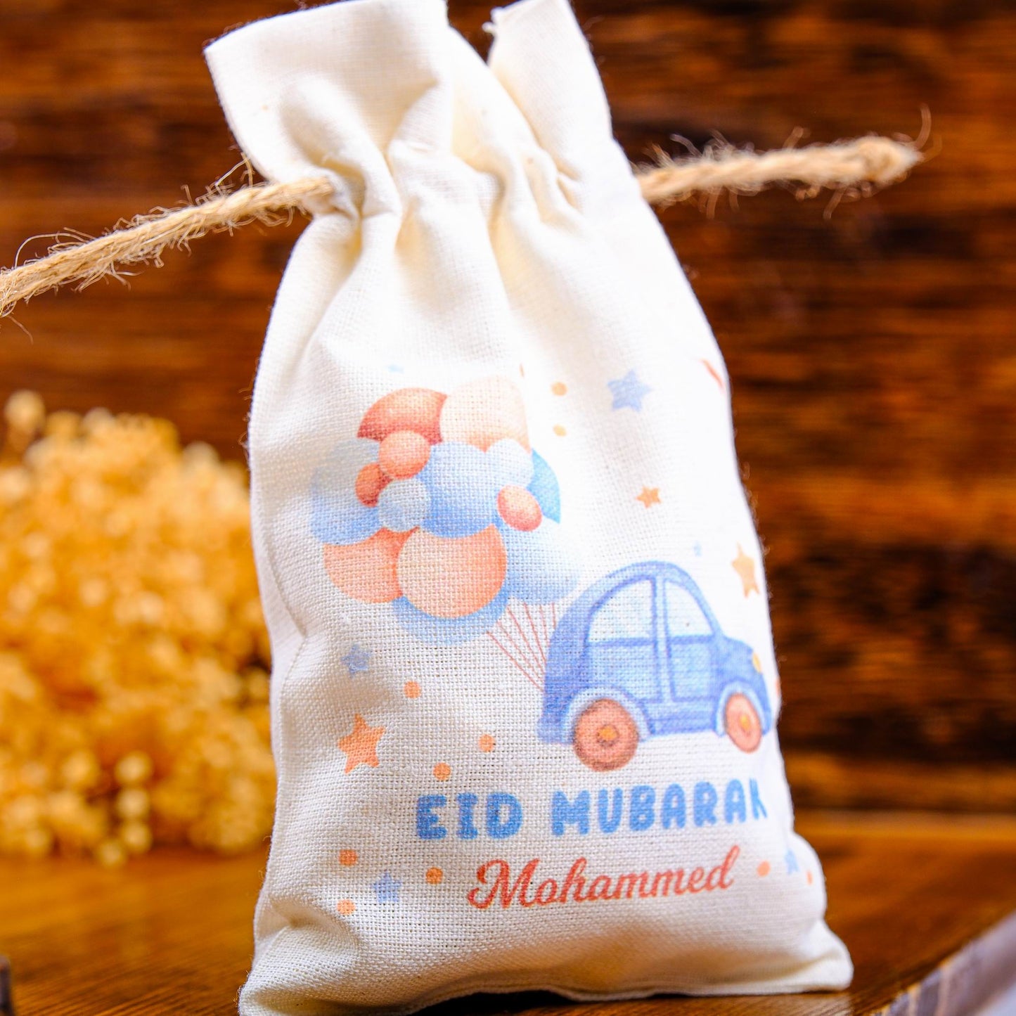 Personalized Eid Gift Bag for Kids, Custom Ramadan Favor Pouch, Cotton Treat Bag, Goodie Bag - Islamic Elite Favors is a handmade gift shop offering a wide variety of unique and personalized gifts for all occasions. Whether you're looking for the perfect Ramadan, Eid, Hajj, wedding gift or something special for a birthday, baby shower or anniversary, we have something for everyone. High quality, made with love.