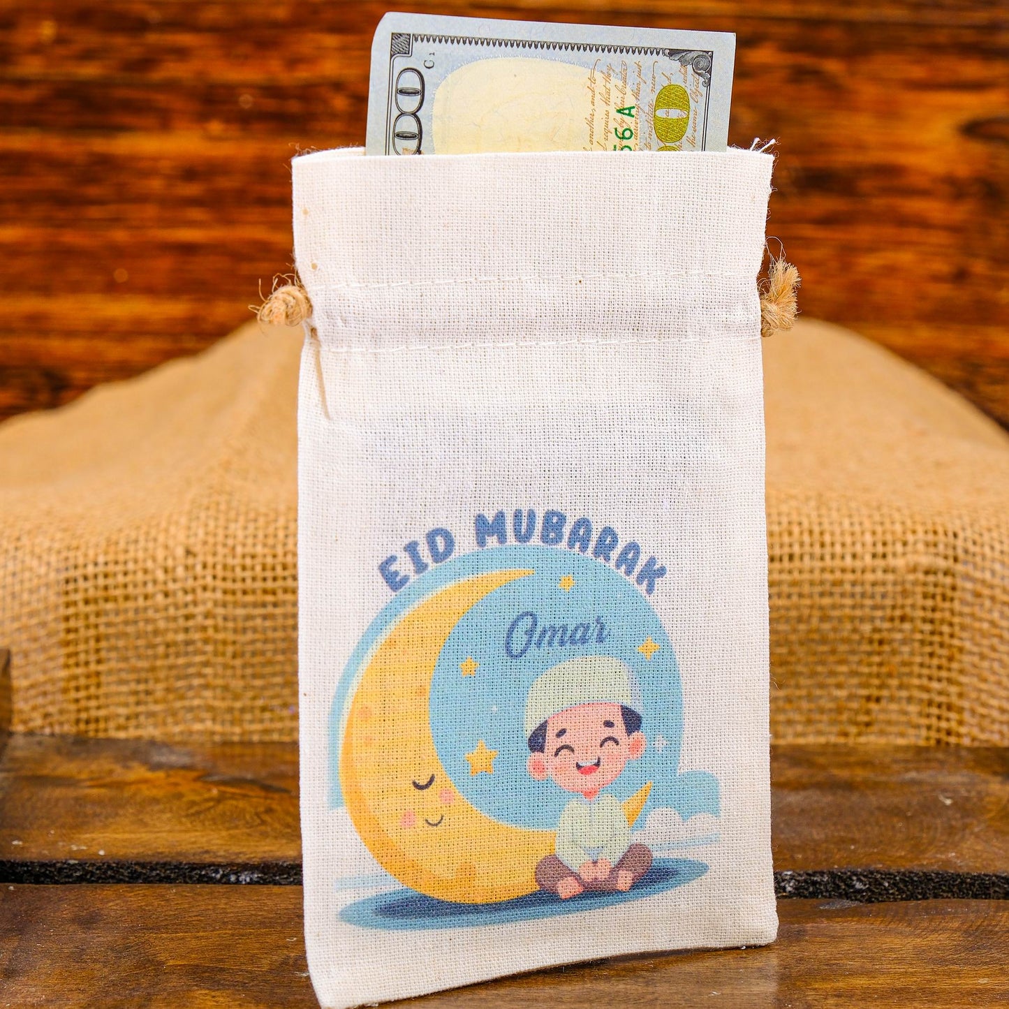 Personalized Eid Gift Bag for Kids, Custom Ramadan Favor Pouch, Cotton Treat Bag, Goodie Bag - Islamic Elite Favors is a handmade gift shop offering a wide variety of unique and personalized gifts for all occasions. Whether you're looking for the perfect Ramadan, Eid, Hajj, wedding gift or something special for a birthday, baby shower or anniversary, we have something for everyone. High quality, made with love.