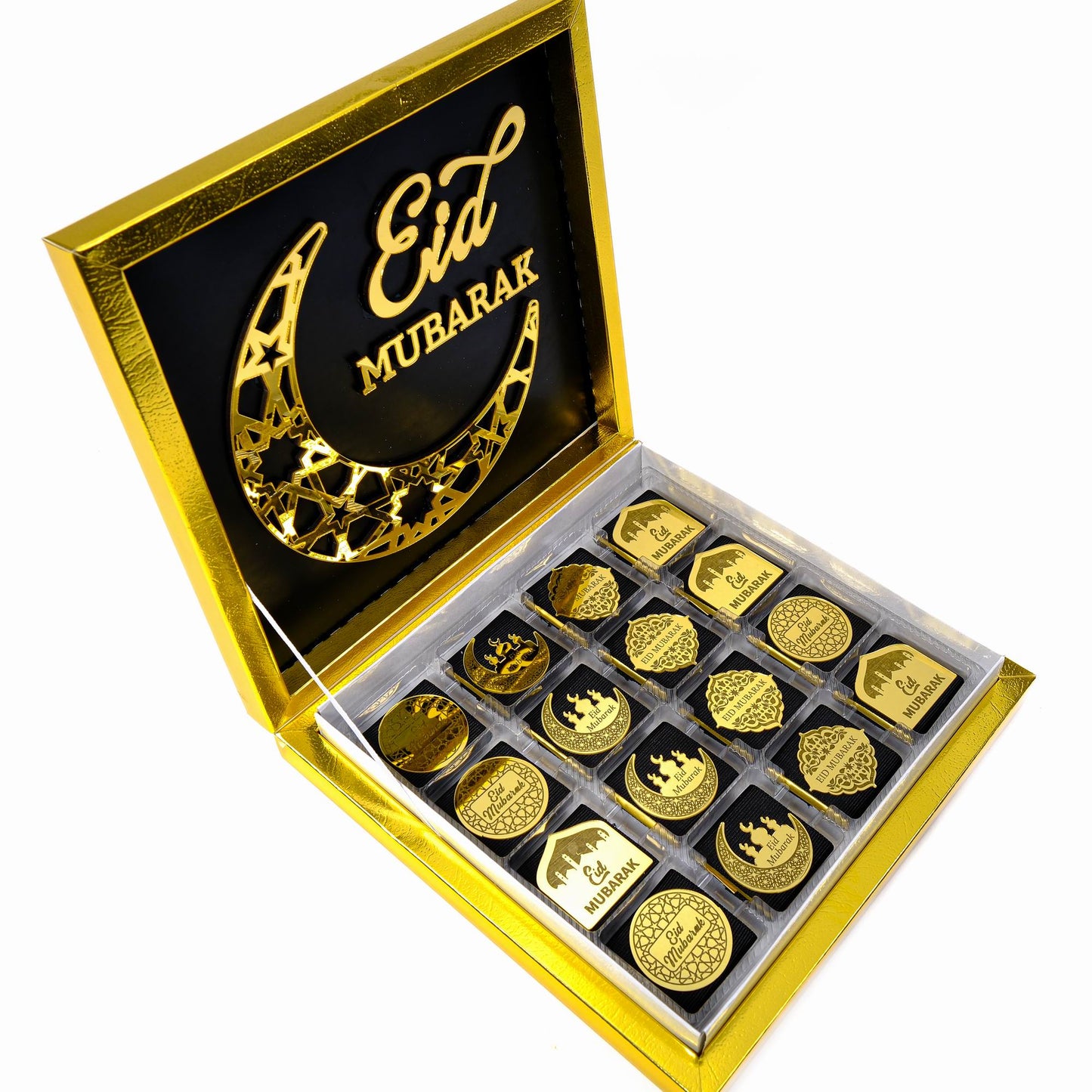 Eid Mubarak Chocolate Box, Ramadan Kareem Ramadan Mubarak Eid al-Adha Chocolate Gift Favors for Guests - Islamic Elite Favors is a handmade gift shop offering a wide variety of unique and personalized gifts for all occasions. Whether you're looking for the perfect Ramadan, Eid, Hajj, wedding gift or something special for a birthday, baby shower or anniversary, we have something for everyone. High quality, made with love.