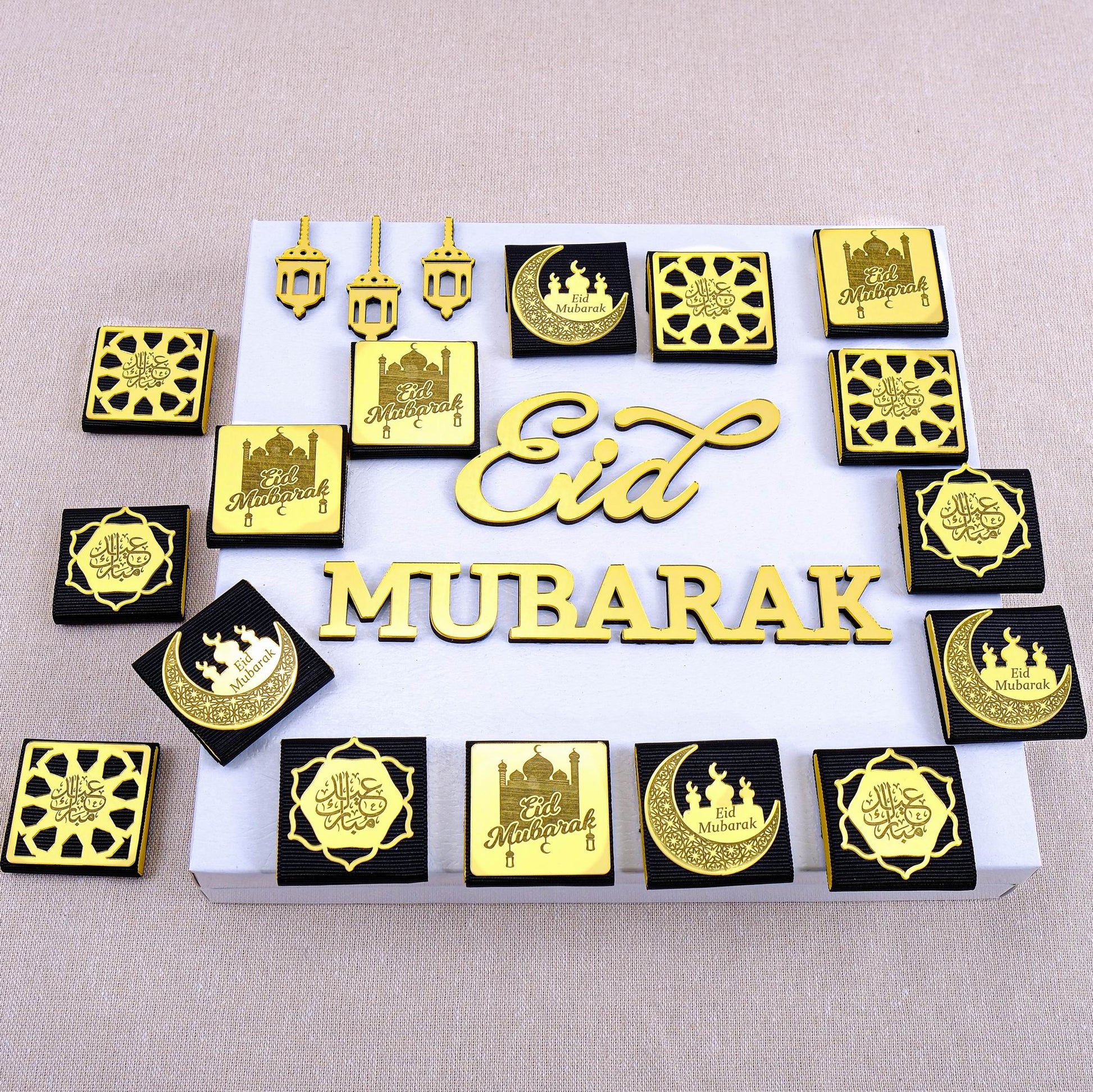 Eid Mubarak Chocolate Box, Ramadan Kareem Ramadan Mubarak Eid al-Adha Chocolate Gift Favors for Guests - Islamic Elite Favors is a handmade gift shop offering a wide variety of unique and personalized gifts for all occasions. Whether you're looking for the perfect Ramadan, Eid, Hajj, wedding gift or something special for a birthday, baby shower or anniversary, we have something for everyone. High quality, made with love.