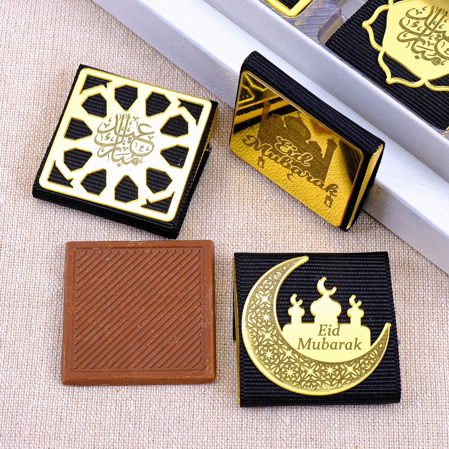 Eid Mubarak Chocolate Box, Ramadan Kareem Ramadan Mubarak Eid al-Adha Chocolate Gift Favors for Guests - Islamic Elite Favors is a handmade gift shop offering a wide variety of unique and personalized gifts for all occasions. Whether you're looking for the perfect Ramadan, Eid, Hajj, wedding gift or something special for a birthday, baby shower or anniversary, we have something for everyone. High quality, made with love.