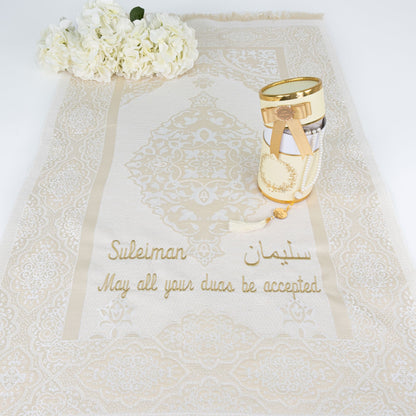 Personalized Funny Travel Prayer Mat Tasbeeh Islamic Muslim Gift Set - Islamic Elite Favors is a handmade gift shop offering a wide variety of unique and personalized gifts for all occasions. Whether you're looking for the perfect Ramadan, Eid, Hajj, wedding gift or something special for a birthday, baby shower or anniversary, we have something for everyone. High quality, made with love.