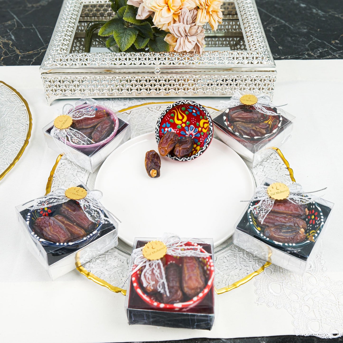 Personalized Hurma Dates in Cini Bowl Favors Ramadan Eid Islamic Gift - Islamic Elite Favors is a handmade gift shop offering a wide variety of unique and personalized gifts for all occasions. Whether you're looking for the perfect Ramadan, Eid, Hajj, wedding gift or something special for a birthday, baby shower or anniversary, we have something for everyone. High quality, made with love.