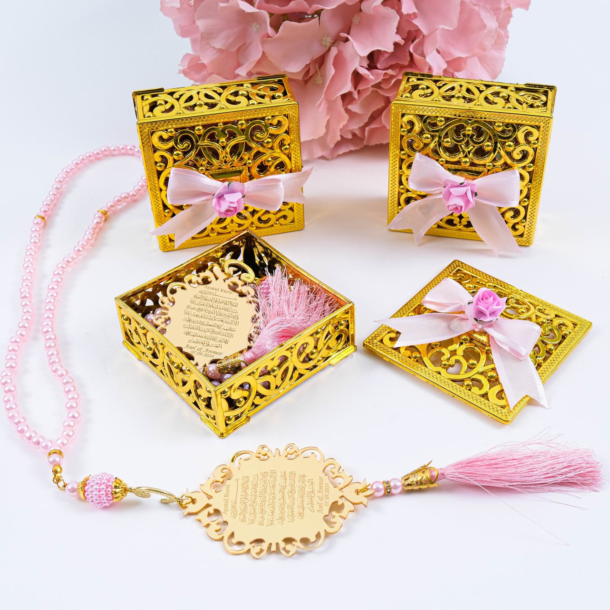 Personalized Prayer Beads with Ayatul Kursi Imame, Ramadan Eid Wedding Muslim Party Favors - Islamic Elite Favors is a handmade gift shop offering a wide variety of unique and personalized gifts for all occasions. Whether you're looking for the perfect Ramadan, Eid, Hajj, wedding gift or something special for a birthday, baby shower or anniversary, we have something for everyone. High quality, made with love.