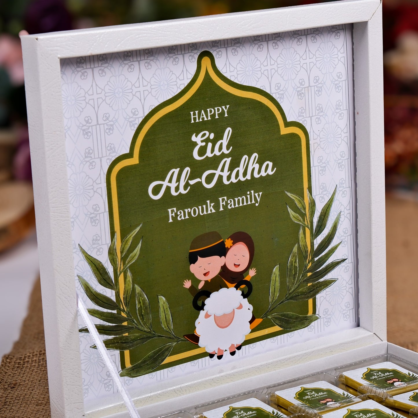 Eid Al Adha Custom Chocolate Favors, Eid Mubarak Favors, Hajj Mubarak, Umrah Mubarak, Eid Gifts for Guests, Halal Chocolate, Eid Chocolate - Islamic Elite Favors is a handmade gift shop offering a wide variety of unique and personalized gifts for all occasions. Whether you're looking for the perfect Ramadan, Eid, Hajj, wedding gift or something special for a birthday, baby shower or anniversary, we have something for everyone. High quality, made with love.
