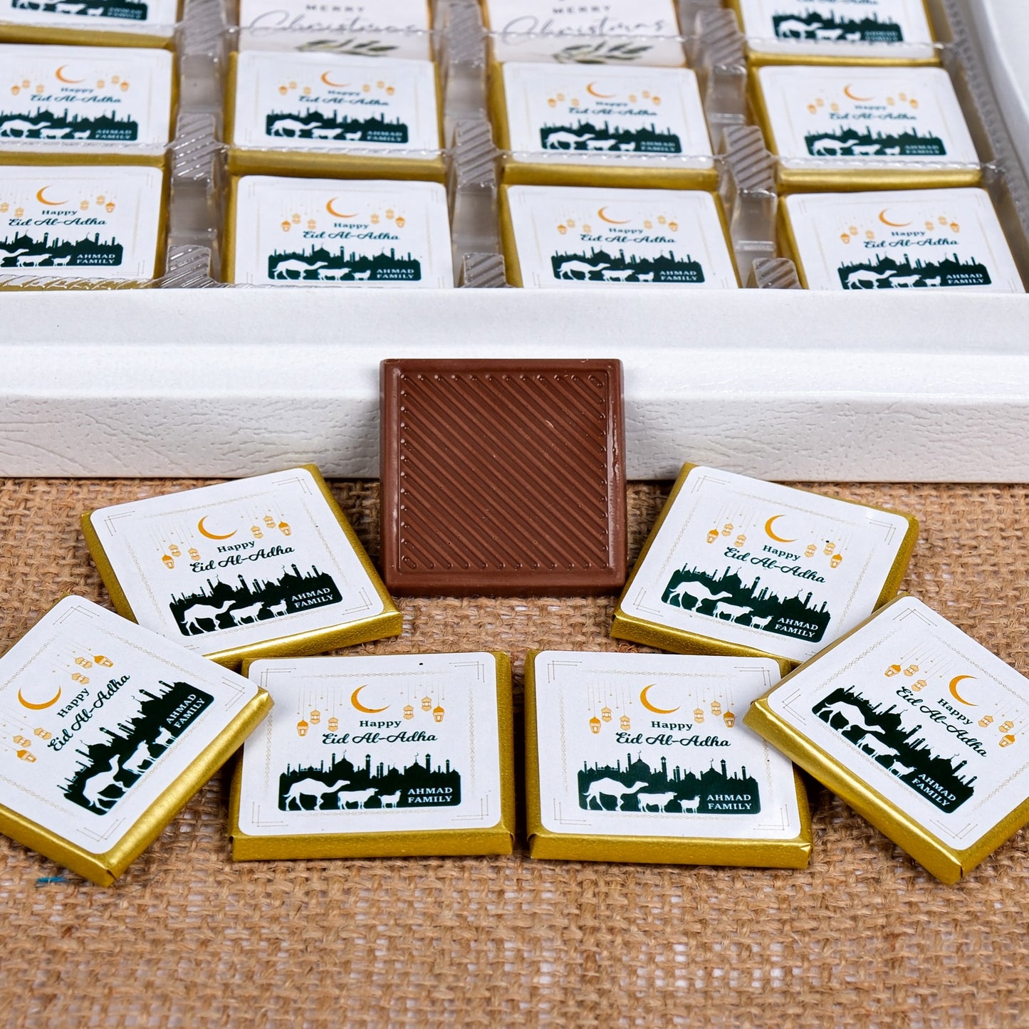 Eid Al Adha Custom Chocolate Favors, Eid Mubarak Favors, Hajj Mubarak, Umrah Mubarak, Eid Gifts for Guests, Halal Chocolate, Eid Chocolate - Islamic Elite Favors is a handmade gift shop offering a wide variety of unique and personalized gifts for all occasions. Whether you're looking for the perfect Ramadan, Eid, Hajj, wedding gift or something special for a birthday, baby shower or anniversary, we have something for everyone. High quality, made with love.