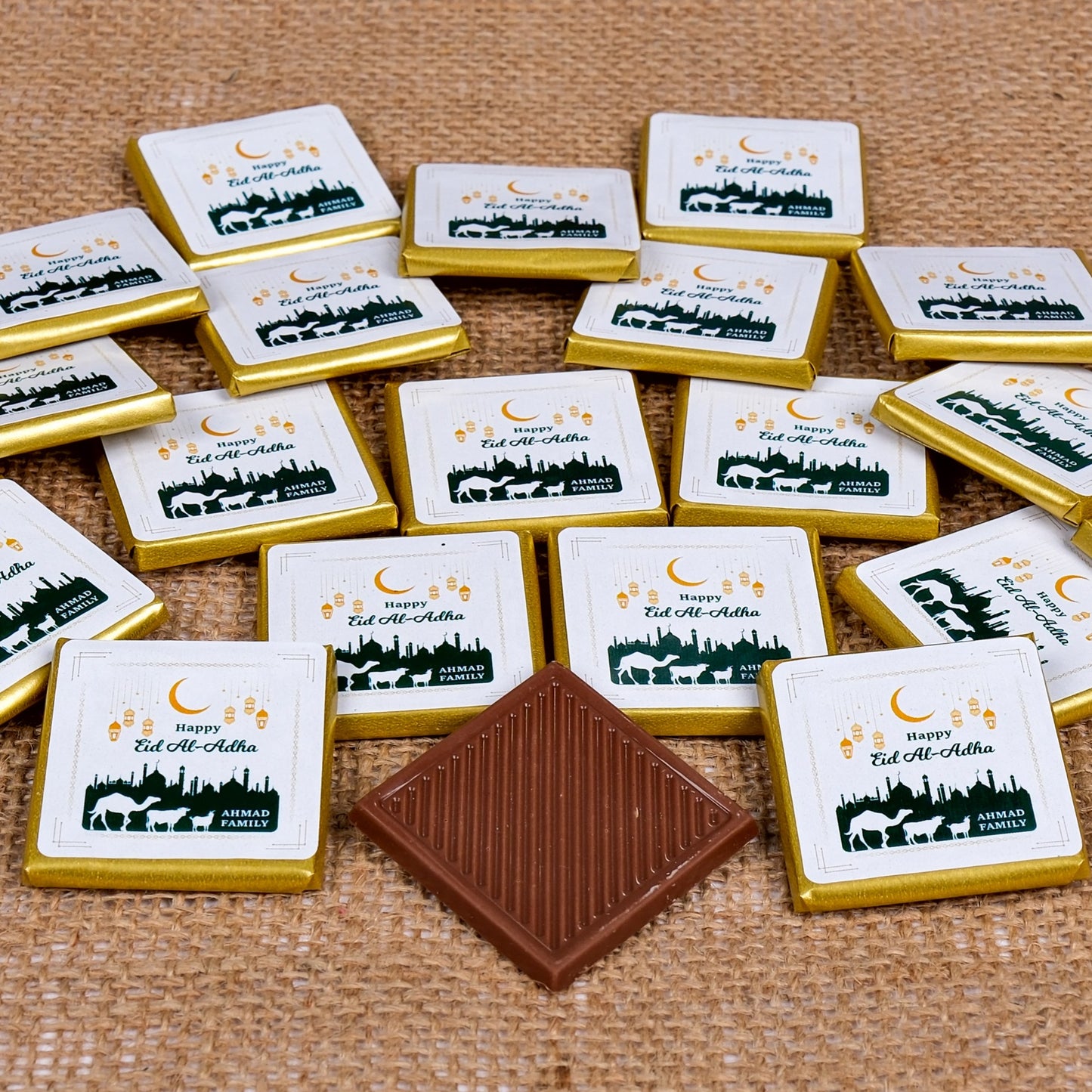 Eid Al Adha Custom Chocolate Favors, Eid Mubarak Favors, Hajj Mubarak, Umrah Mubarak, Eid Gifts for Guests, Halal Chocolate, Eid Chocolate - Islamic Elite Favors is a handmade gift shop offering a wide variety of unique and personalized gifts for all occasions. Whether you're looking for the perfect Ramadan, Eid, Hajj, wedding gift or something special for a birthday, baby shower or anniversary, we have something for everyone. High quality, made with love.