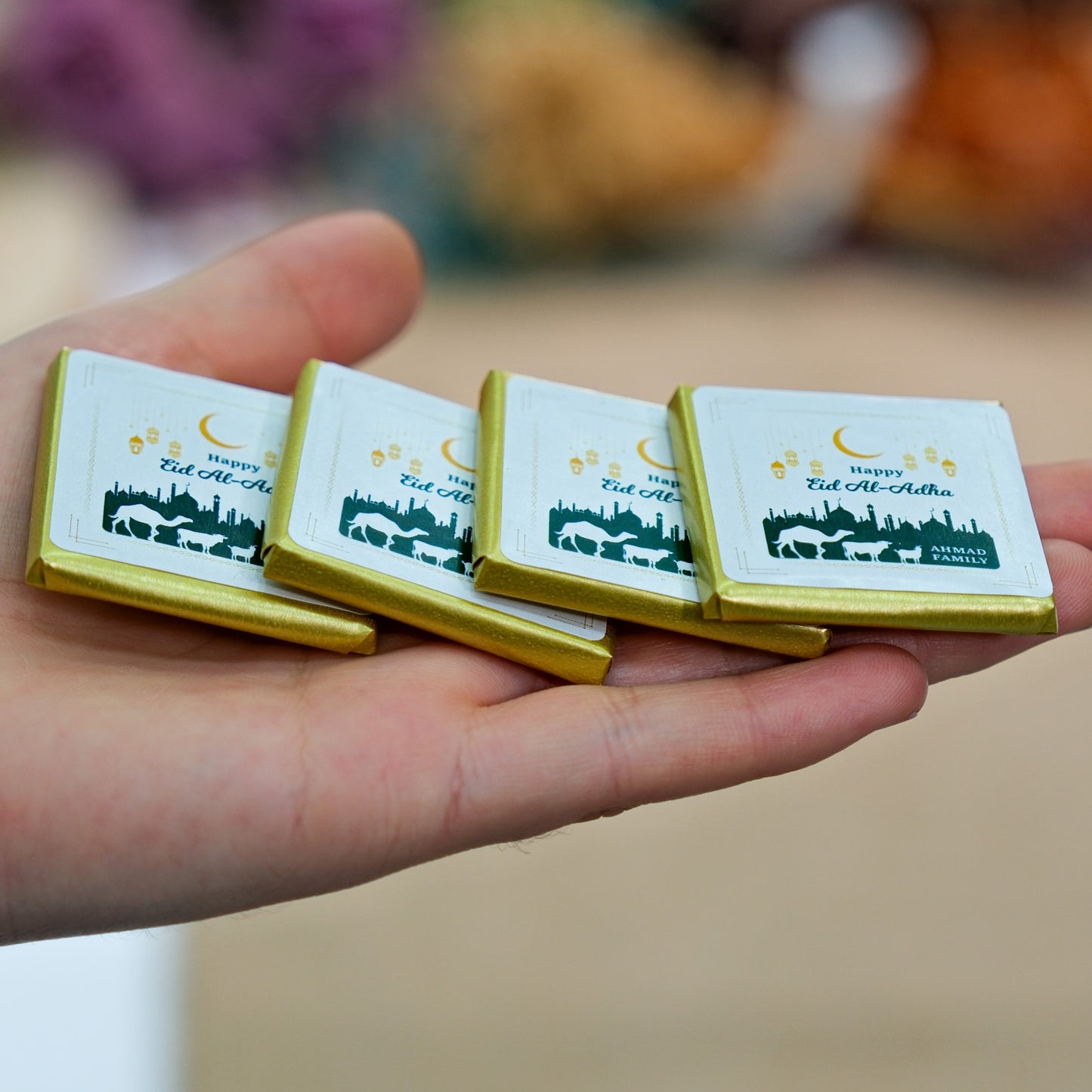 Eid Al Adha Custom Chocolate Favors, Eid Mubarak Favors, Hajj Mubarak, Umrah Mubarak, Eid Gifts for Guests, Halal Chocolate, Eid Chocolate - Islamic Elite Favors is a handmade gift shop offering a wide variety of unique and personalized gifts for all occasions. Whether you're looking for the perfect Ramadan, Eid, Hajj, wedding gift or something special for a birthday, baby shower or anniversary, we have something for everyone. High quality, made with love.