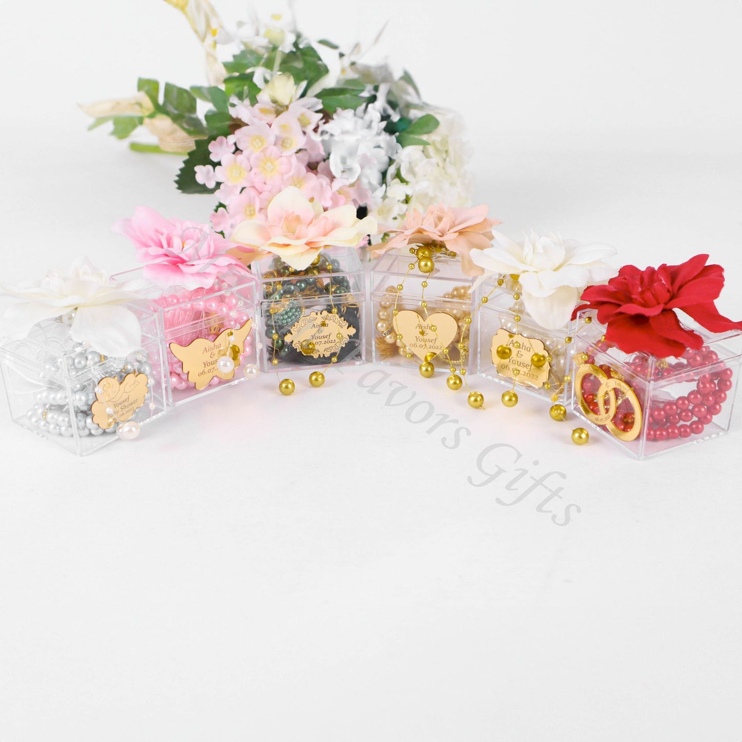 Personalized Pearl Prayer Beads Tasbeeh Masbaha Islamic Wedding Gift - Islamic Elite Favors is a handmade gift shop offering a wide variety of unique and personalized gifts for all occasions. Whether you're looking for the perfect Ramadan, Eid, Hajj, wedding gift or something special for a birthday, baby shower or anniversary, we have something for everyone. High quality, made with love.