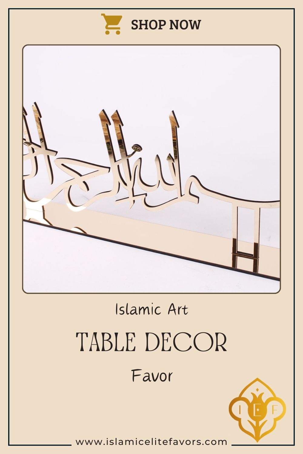 Basmala Bismillah Calligraphy Silver Islamic Table Decor Muslim Gift - Islamic Elite Favors is a handmade gift shop offering a wide variety of unique and personalized gifts for all occasions. Whether you're looking for the perfect Ramadan, Eid, Hajj, wedding gift or something special for a birthday, baby shower or anniversary, we have something for everyone. High quality, made with love.