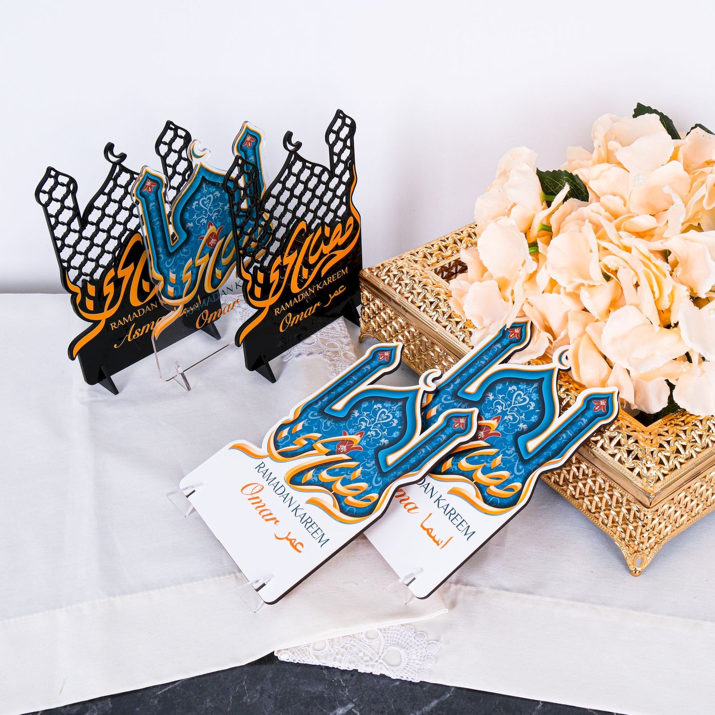 Personalized Ramadan Eid Table Decor Islamic Favor Tabletop Sign Stand - Islamic Elite Favors is a handmade gift shop offering a wide variety of unique and personalized gifts for all occasions. Whether you're looking for the perfect Ramadan, Eid, Hajj, wedding gift or something special for a birthday, baby shower or anniversary, we have something for everyone. High quality, made with love.