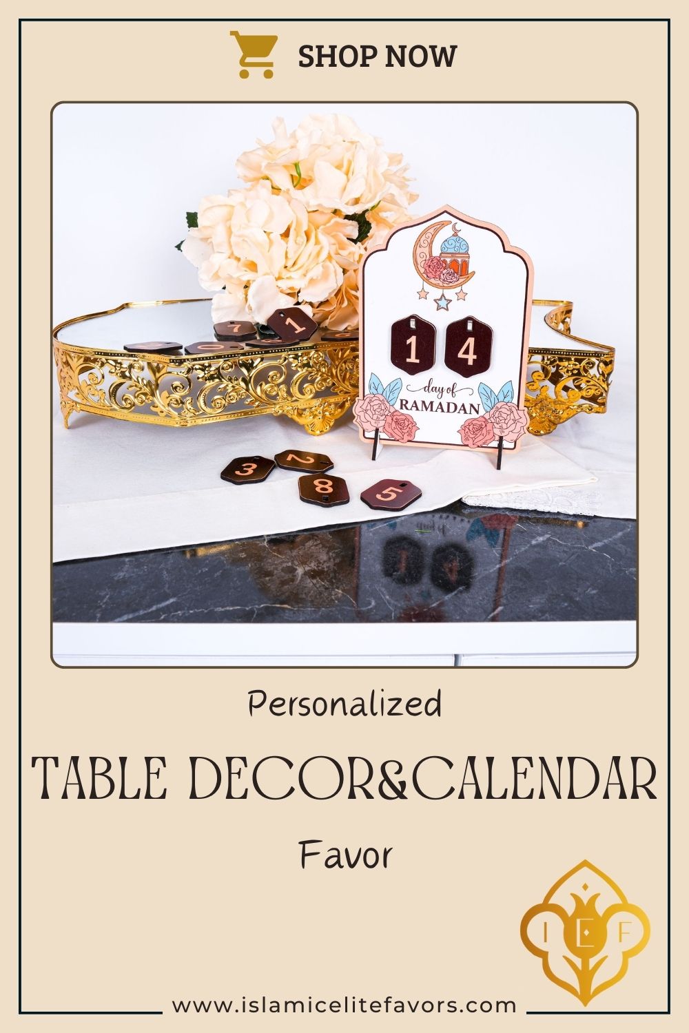 Ramadan Advent Countdown Calendar Islamic Home Table Decor Muslim Art - Islamic Elite Favors is a handmade gift shop offering a wide variety of unique and personalized gifts for all occasions. Whether you're looking for the perfect Ramadan, Eid, Hajj, wedding gift or something special for a birthday, baby shower or anniversary, we have something for everyone. High quality, made with love.
