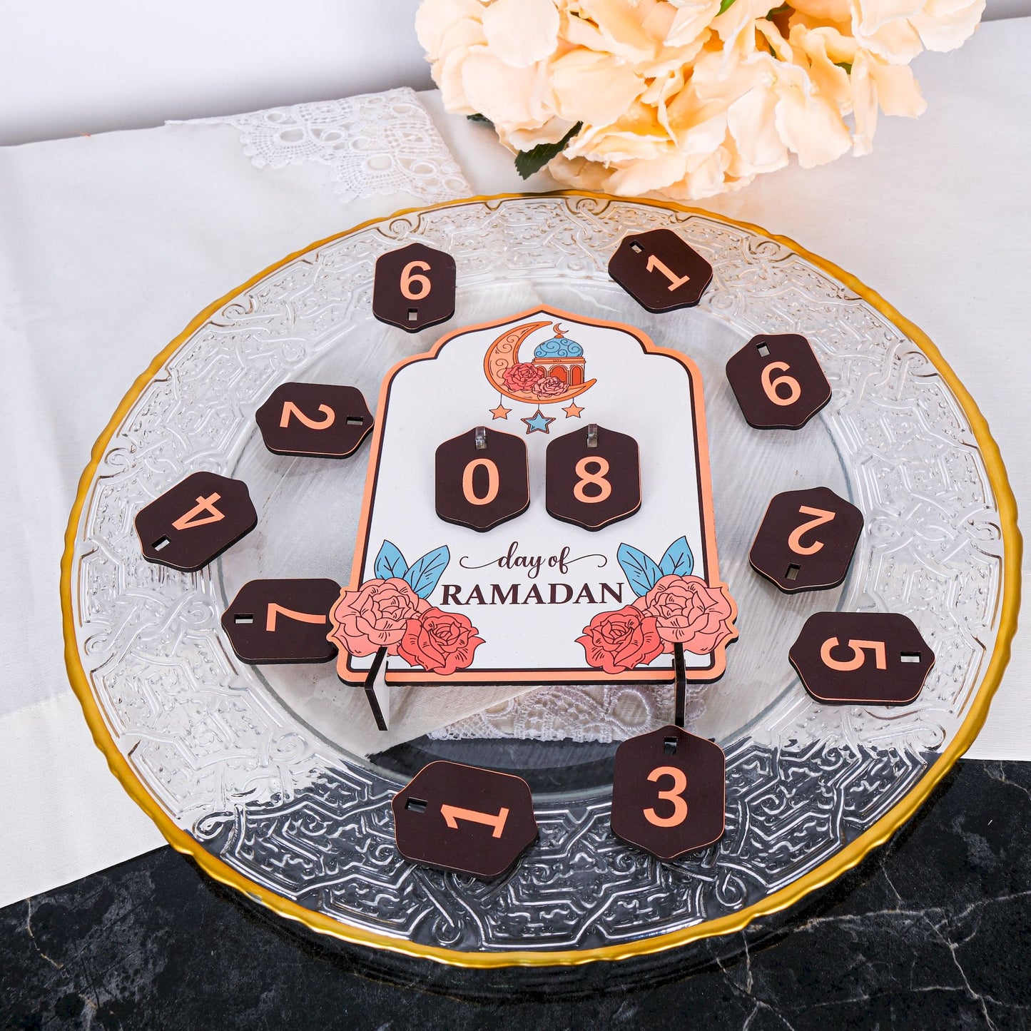 Ramadan Advent Countdown Calendar Islamic Home Table Decor Muslim Art - Islamic Elite Favors is a handmade gift shop offering a wide variety of unique and personalized gifts for all occasions. Whether you're looking for the perfect Ramadan, Eid, Hajj, wedding gift or something special for a birthday, baby shower or anniversary, we have something for everyone. High quality, made with love.