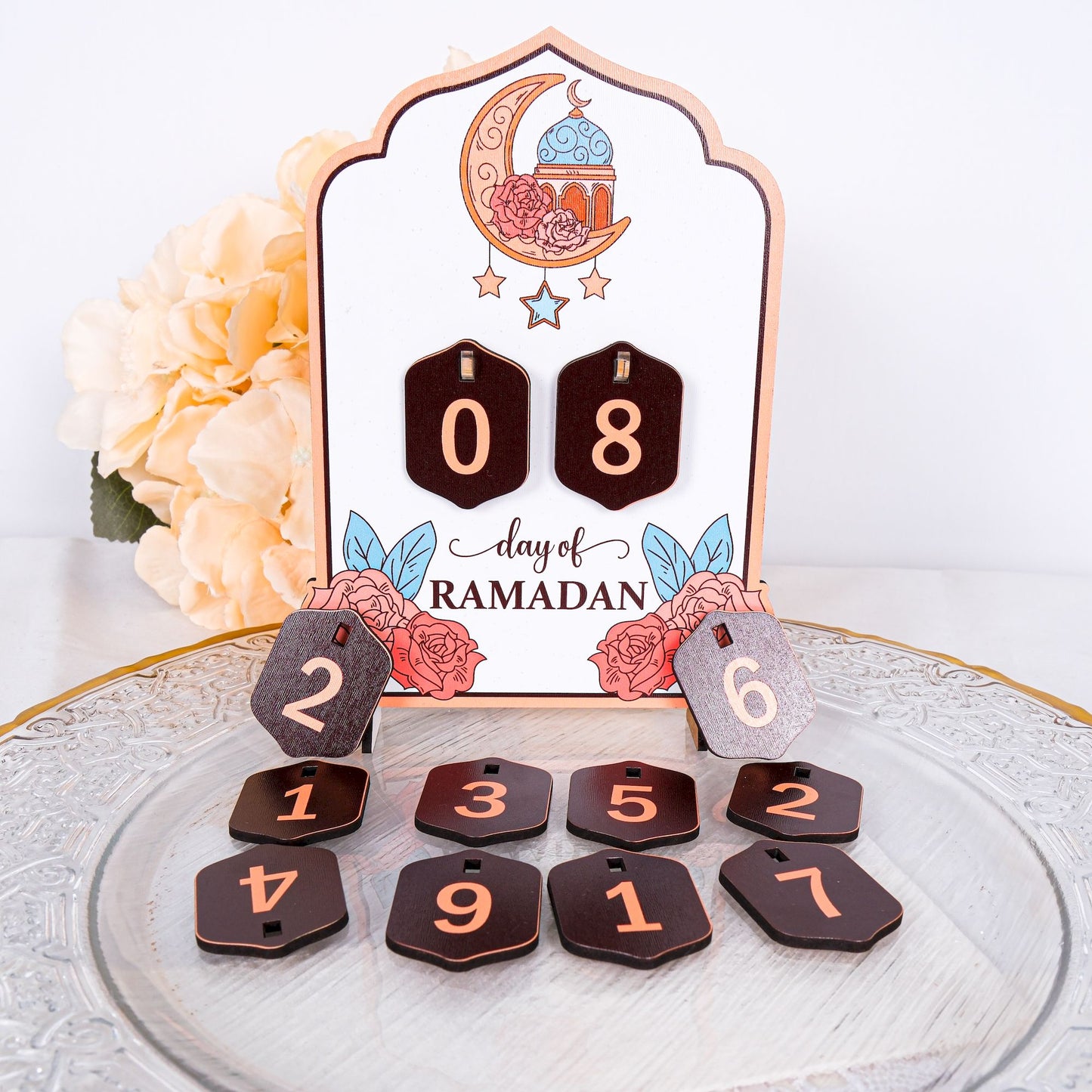 Ramadan Advent Countdown Calendar Islamic Home Table Decor Muslim Art - Islamic Elite Favors is a handmade gift shop offering a wide variety of unique and personalized gifts for all occasions. Whether you're looking for the perfect Ramadan, Eid, Hajj, wedding gift or something special for a birthday, baby shower or anniversary, we have something for everyone. High quality, made with love.