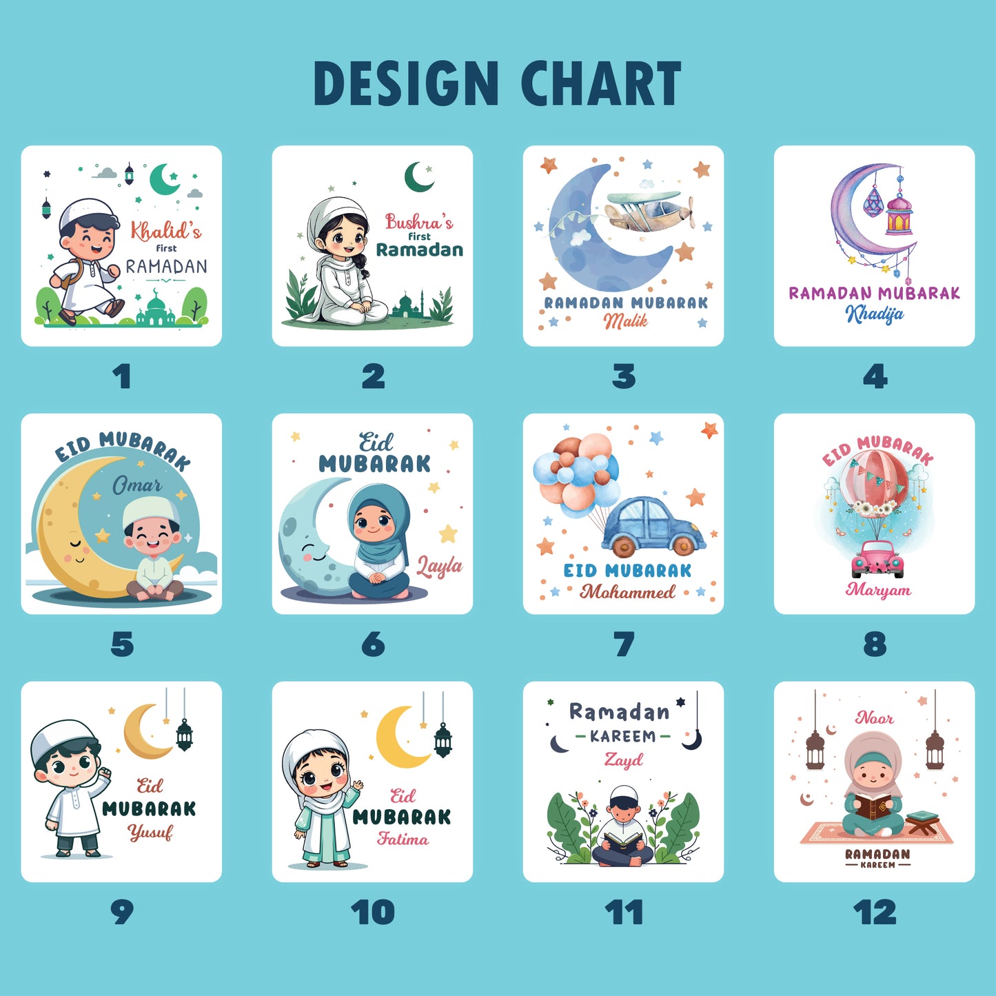 Personalized Eid Gift Bag for Kids, Custom Ramadan Favor Pouch, Cotton Treat Bag, Goodie Bag