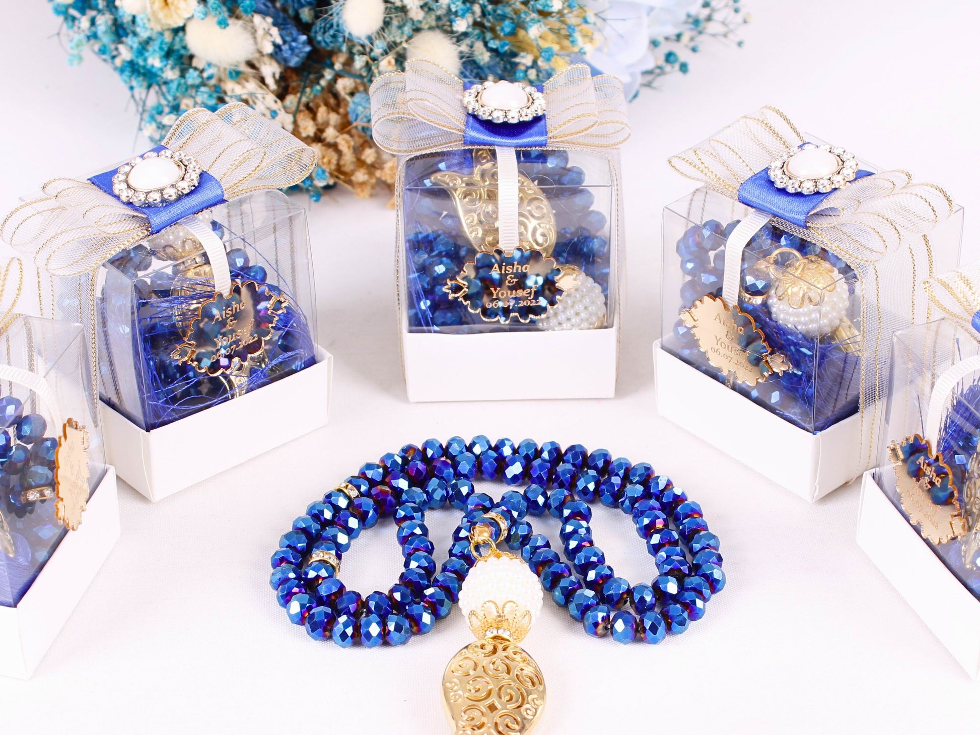 Personalized Crystal Prayer Beads Favor, Ramadan Eid Wedding Baby Shower Islamic Gift - Islamic Elite Favors is a handmade gift shop offering a wide variety of unique and personalized gifts for all occasions. Whether you're looking for the perfect Ramadan, Eid, Hajj, wedding gift or something special for a birthday, baby shower or anniversary, we have something for everyone. High quality, made with love.