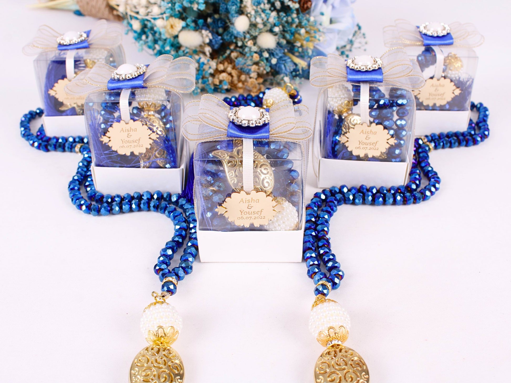 Personalized Crystal Prayer Beads Favor, Ramadan Eid Wedding Baby Shower Islamic Gift - Islamic Elite Favors is a handmade gift shop offering a wide variety of unique and personalized gifts for all occasions. Whether you're looking for the perfect Ramadan, Eid, Hajj, wedding gift or something special for a birthday, baby shower or anniversary, we have something for everyone. High quality, made with love.
