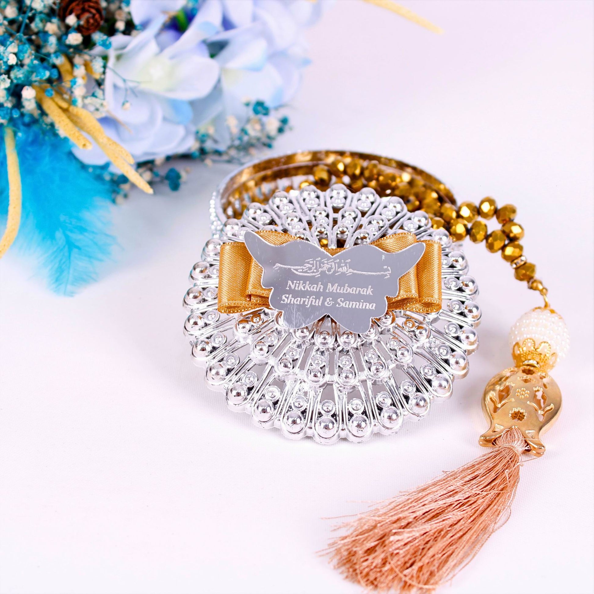 Personalized Crystal Prayer Beads Tasbeeh Masbaha Favors, Ramadan Eid Wedding Nikkah Islamic Gift - Islamic Elite Favors is a handmade gift shop offering a wide variety of unique and personalized gifts for all occasions. Whether you're looking for the perfect Ramadan, Eid, Hajj, wedding gift or something special for a birthday, baby shower or anniversary, we have something for everyone. High quality, made with love.
