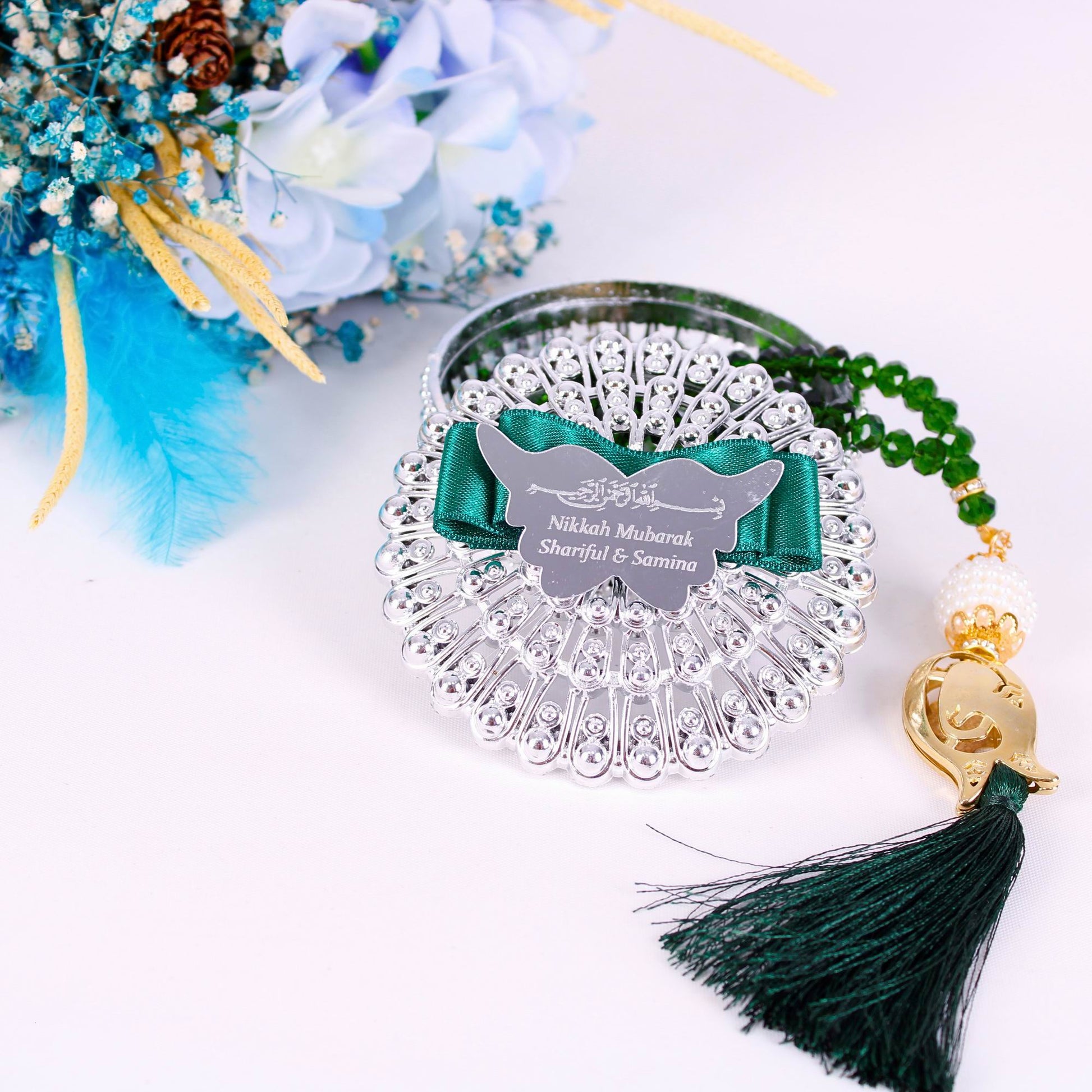 Personalized Crystal Prayer Beads Tasbeeh Masbaha Favors, Ramadan Eid Wedding Nikkah Islamic Gift - Islamic Elite Favors is a handmade gift shop offering a wide variety of unique and personalized gifts for all occasions. Whether you're looking for the perfect Ramadan, Eid, Hajj, wedding gift or something special for a birthday, baby shower or anniversary, we have something for everyone. High quality, made with love.