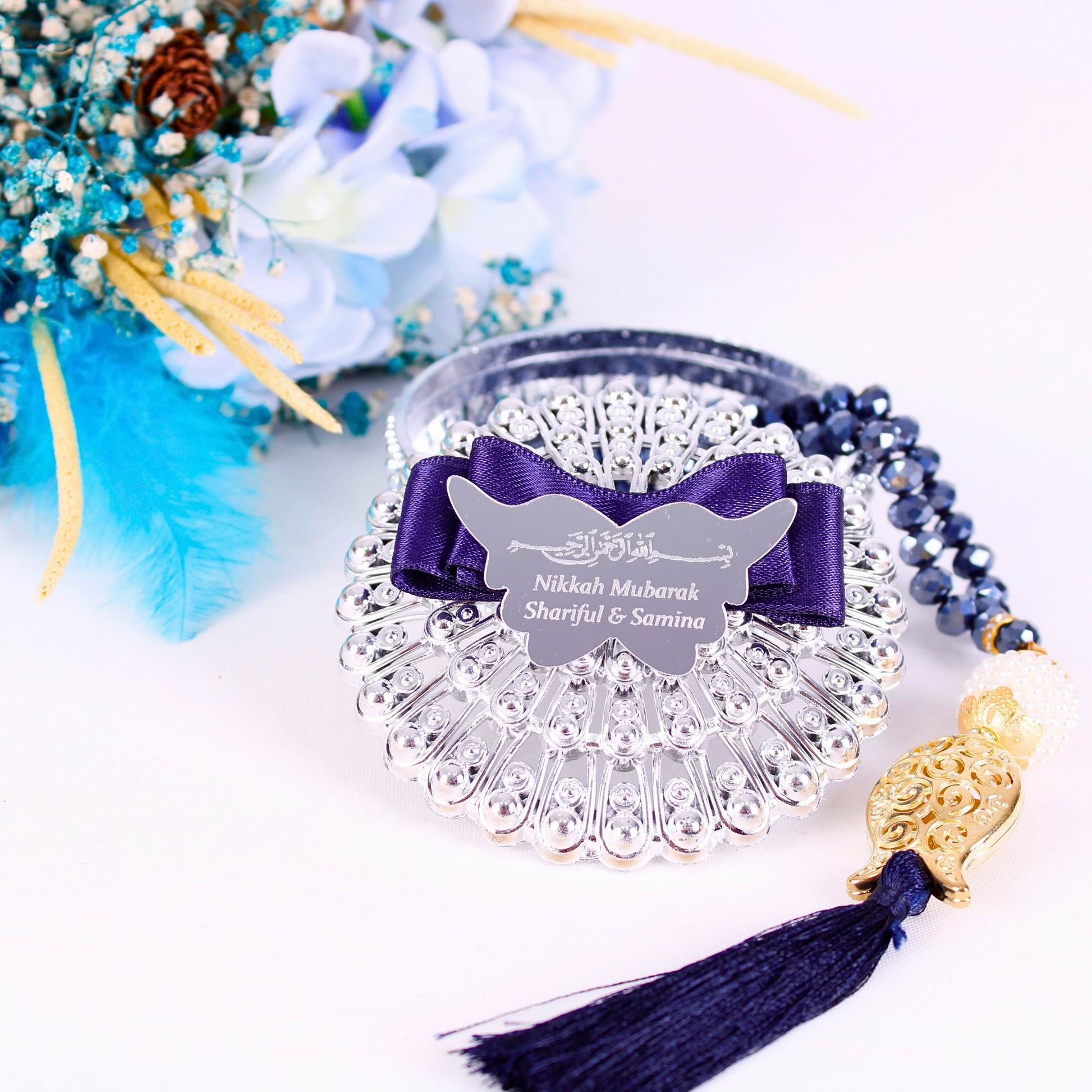 Personalized Crystal Prayer Beads Tasbeeh Masbaha Favors, Ramadan Eid Wedding Nikkah Islamic Gift - Islamic Elite Favors is a handmade gift shop offering a wide variety of unique and personalized gifts for all occasions. Whether you're looking for the perfect Ramadan, Eid, Hajj, wedding gift or something special for a birthday, baby shower or anniversary, we have something for everyone. High quality, made with love.