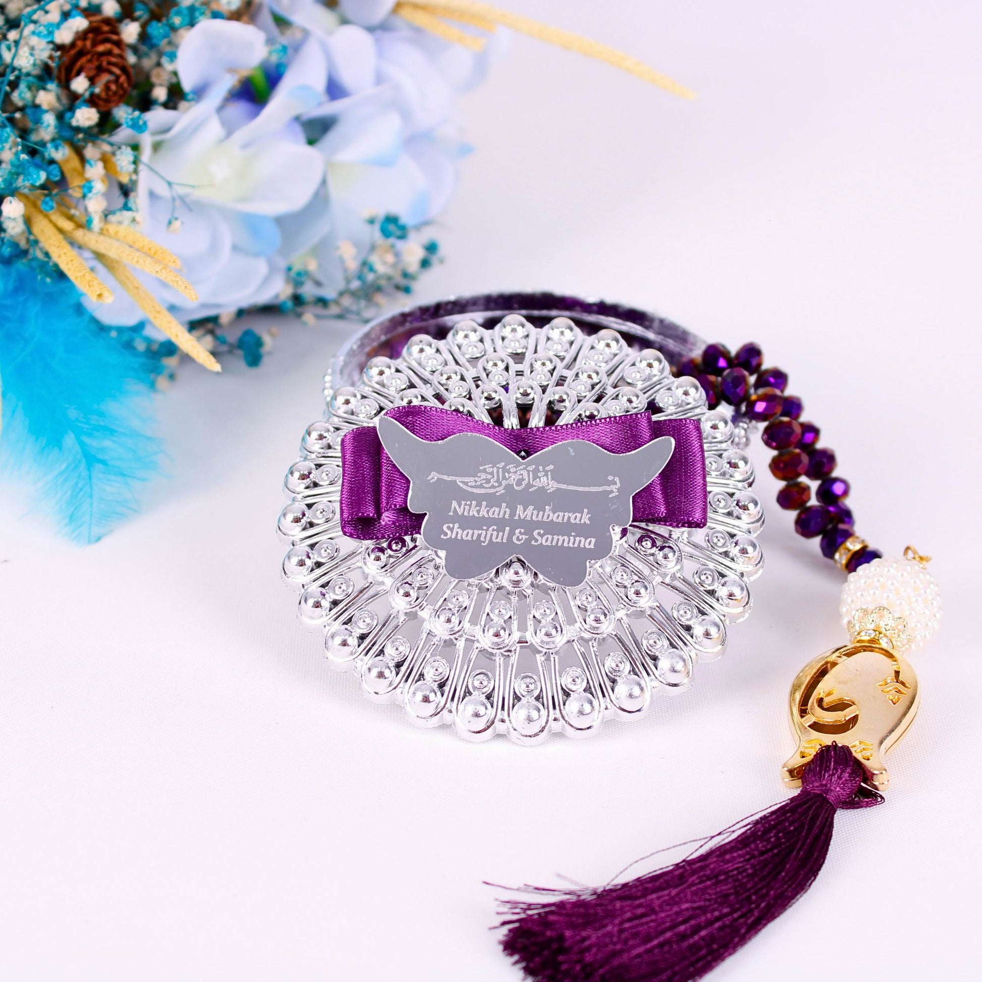 Personalized Crystal Prayer Beads Tasbeeh Masbaha Favors, Ramadan Eid Wedding Nikkah Islamic Gift - Islamic Elite Favors is a handmade gift shop offering a wide variety of unique and personalized gifts for all occasions. Whether you're looking for the perfect Ramadan, Eid, Hajj, wedding gift or something special for a birthday, baby shower or anniversary, we have something for everyone. High quality, made with love.